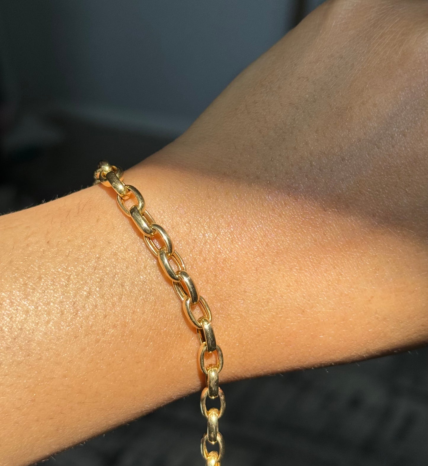 Two payment for melly 14k oval rolo link bracelet