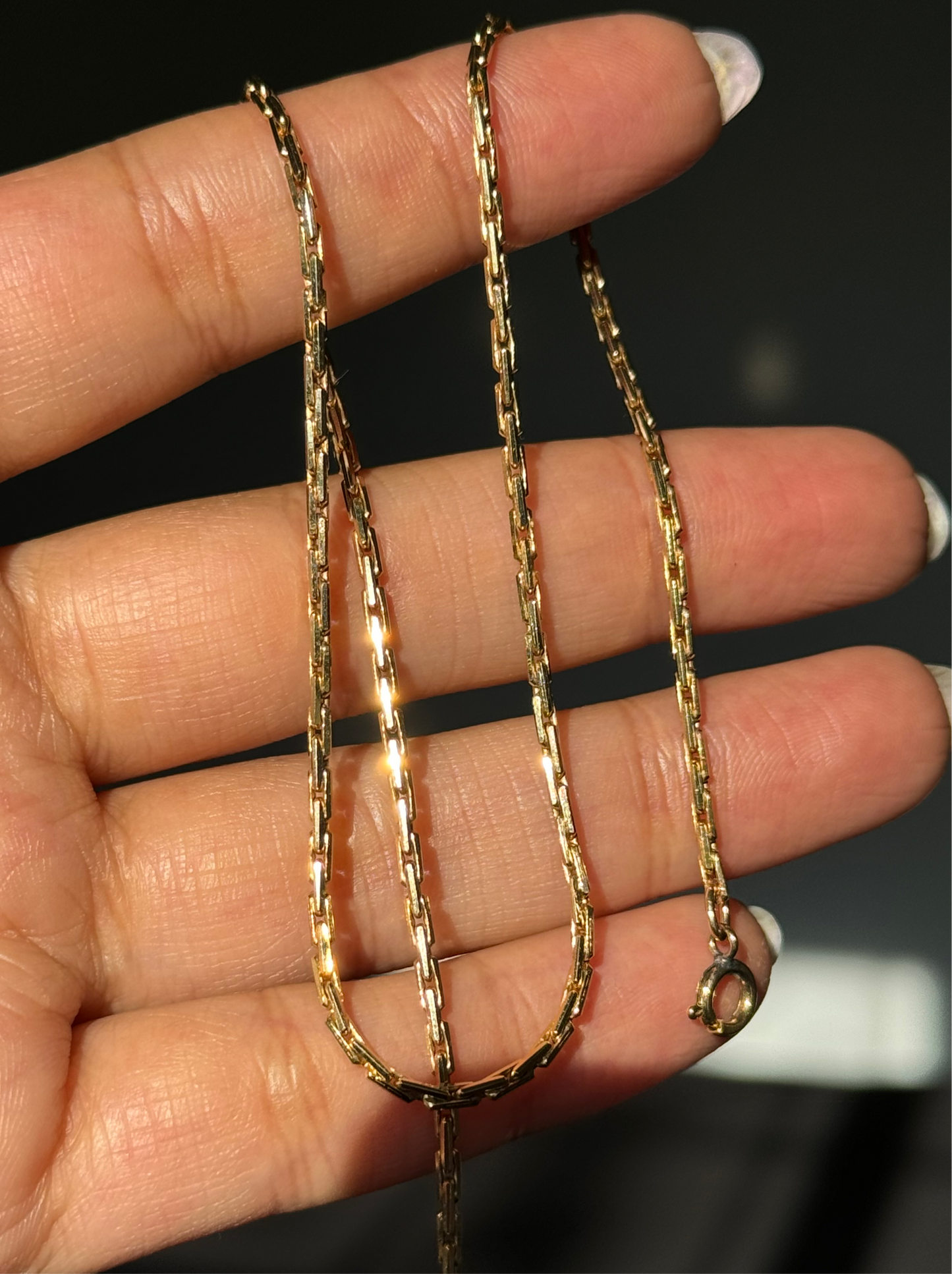 14k Italian tight Biker chain