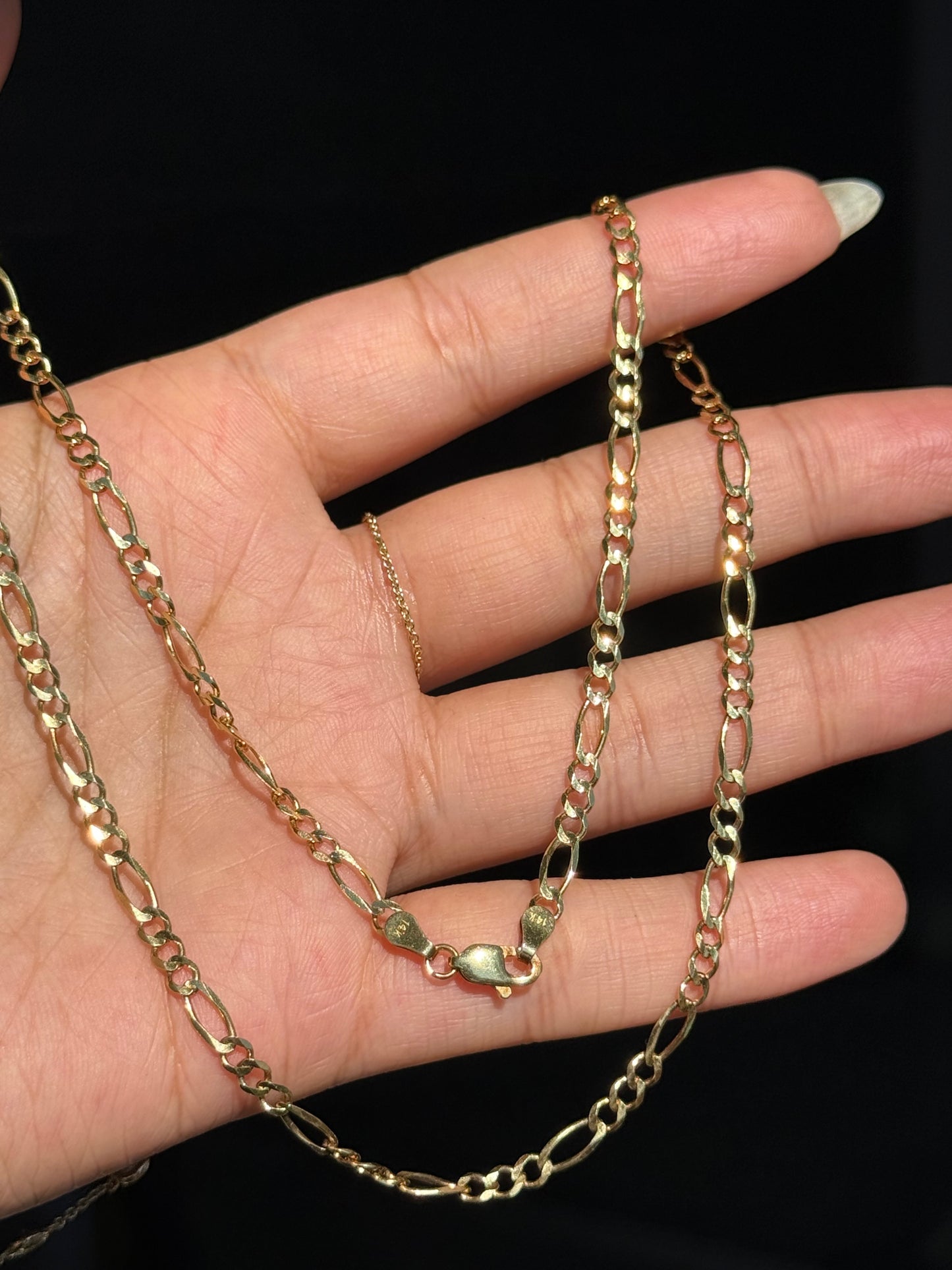 14k Classic Figaro chain