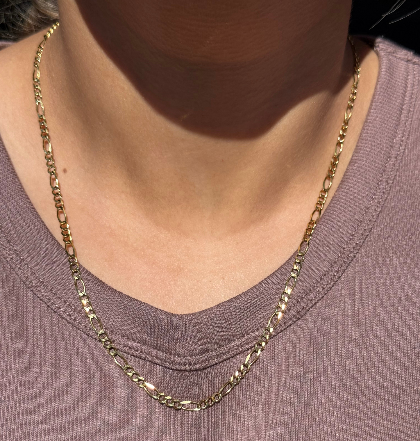 14k Classic Figaro chain