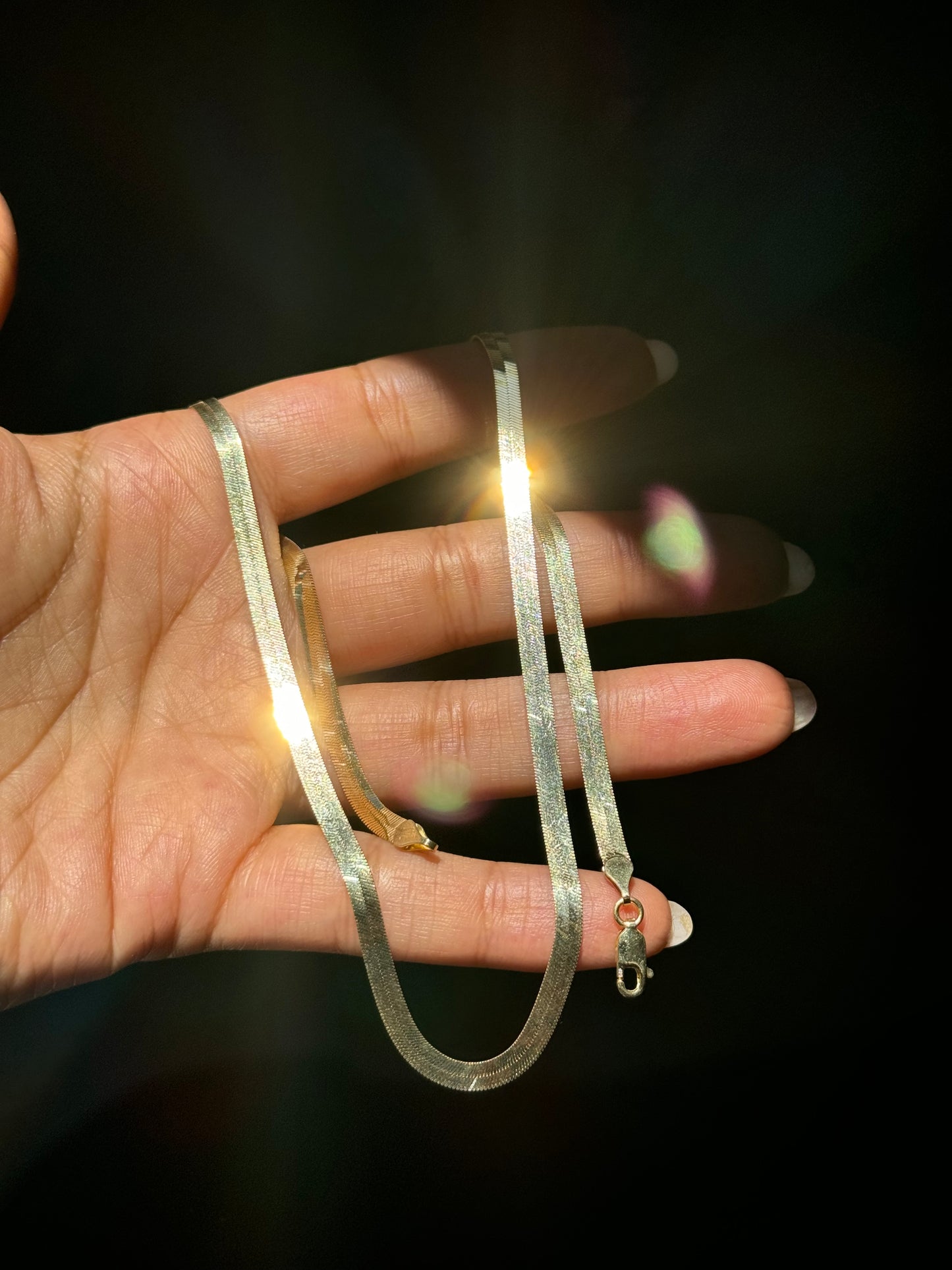 14k Herringbone chain