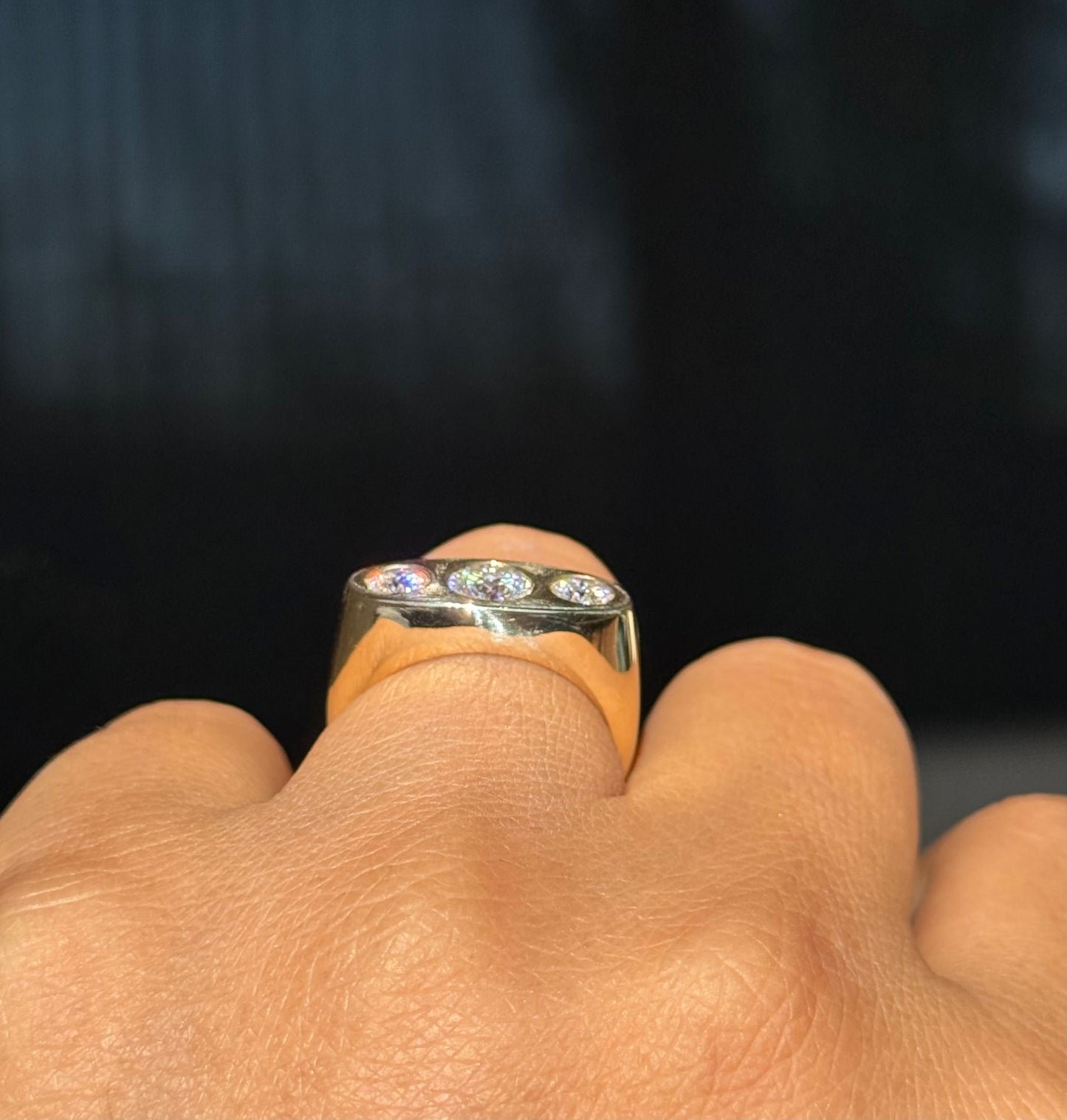 14k Kenz Triple Ring