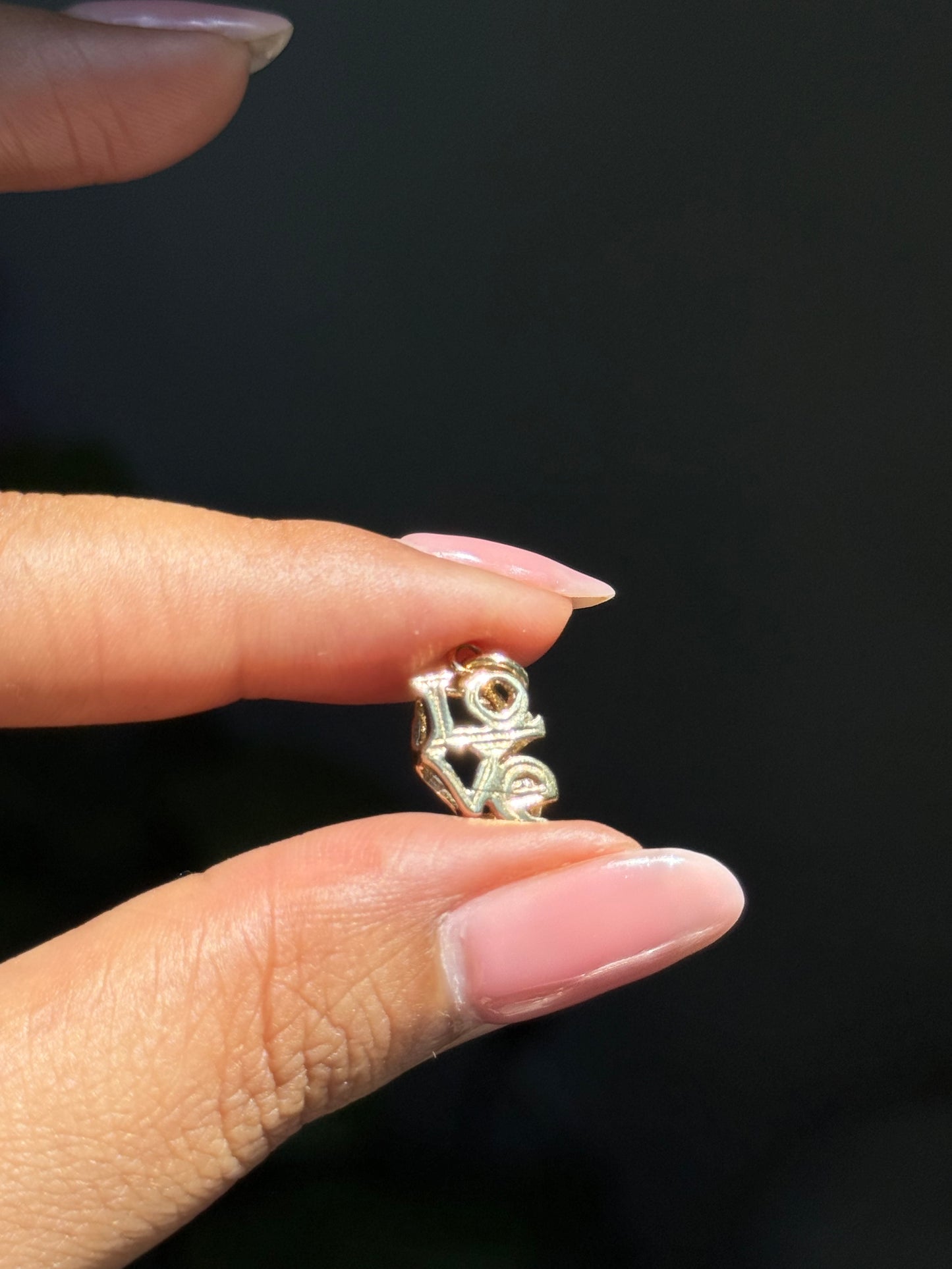 14k Love charm
