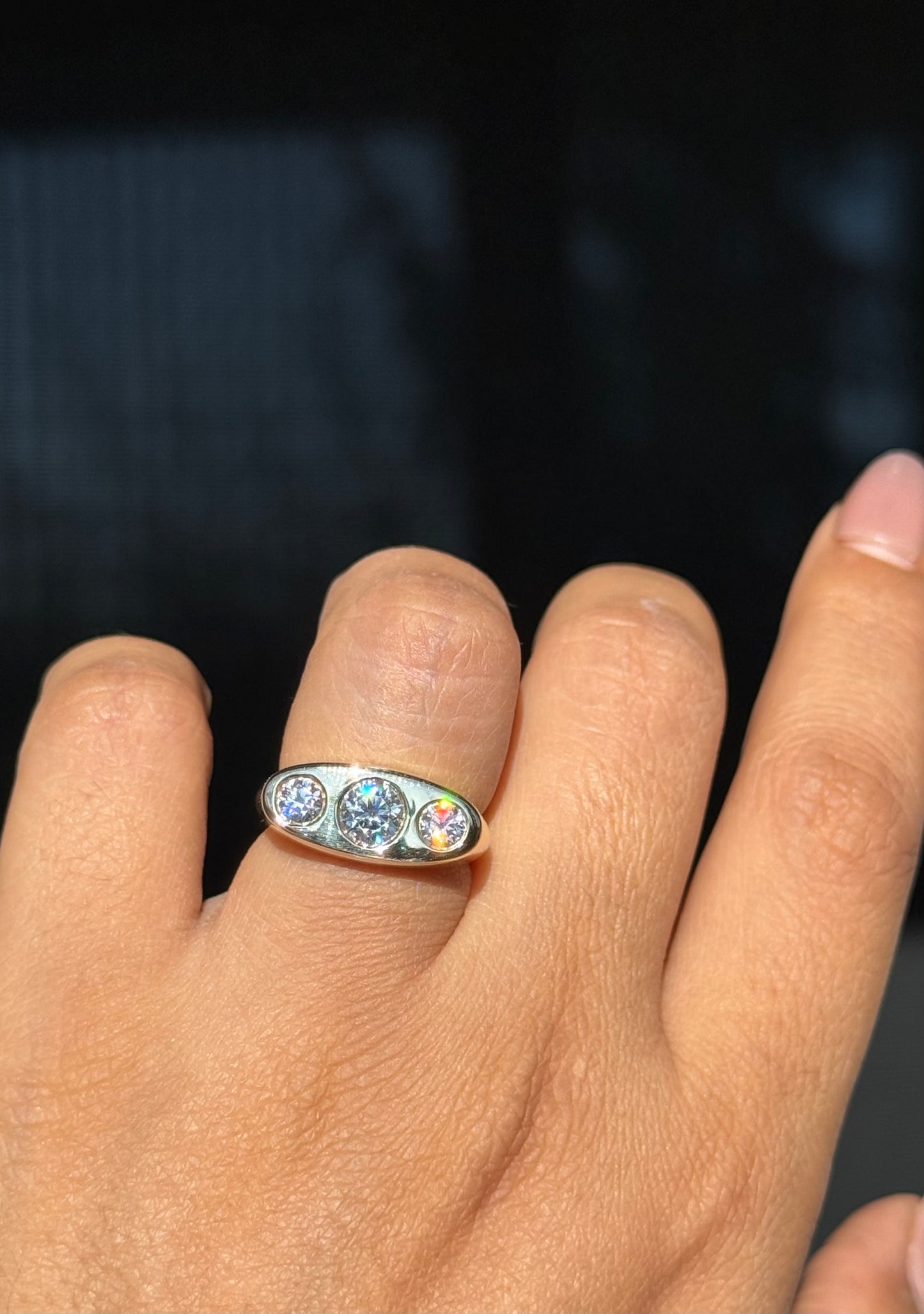 14k Kenz Triple Ring