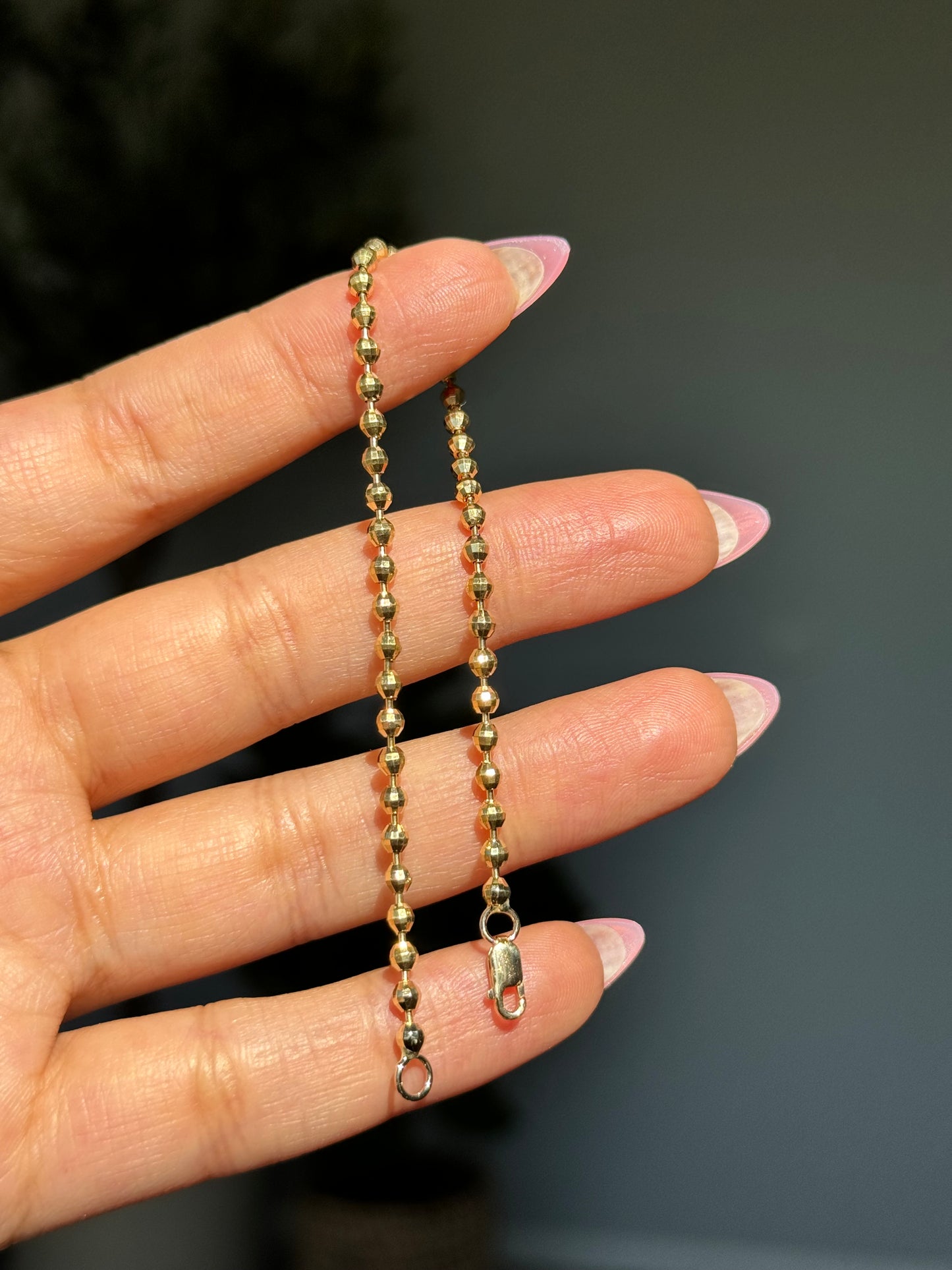 18k disco ball bracelet