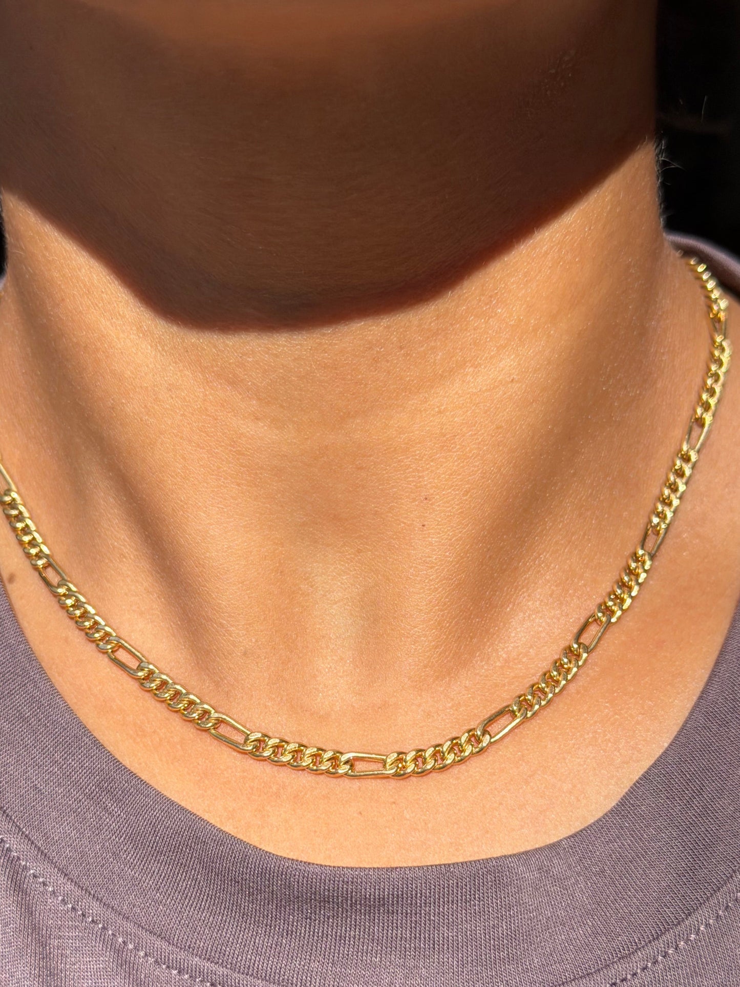 14k Italian Curb / Figaro chain