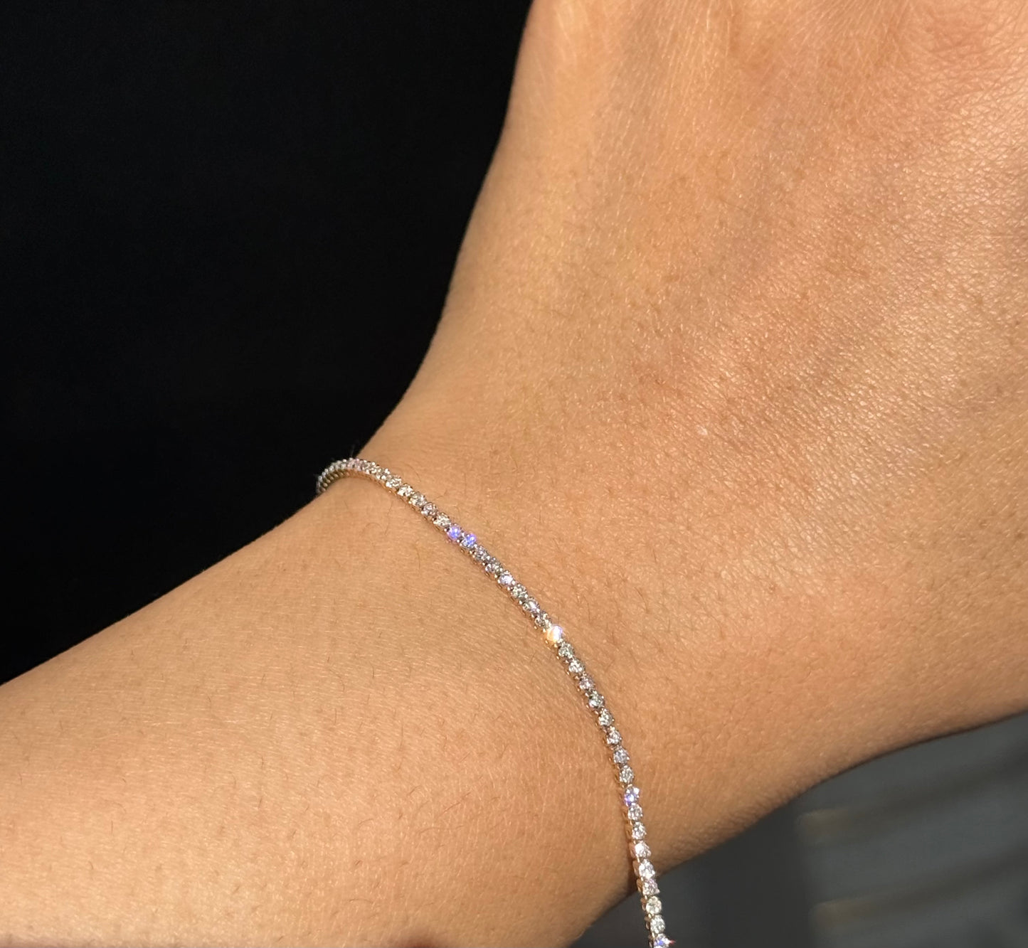14k Diamond tennis bracelet