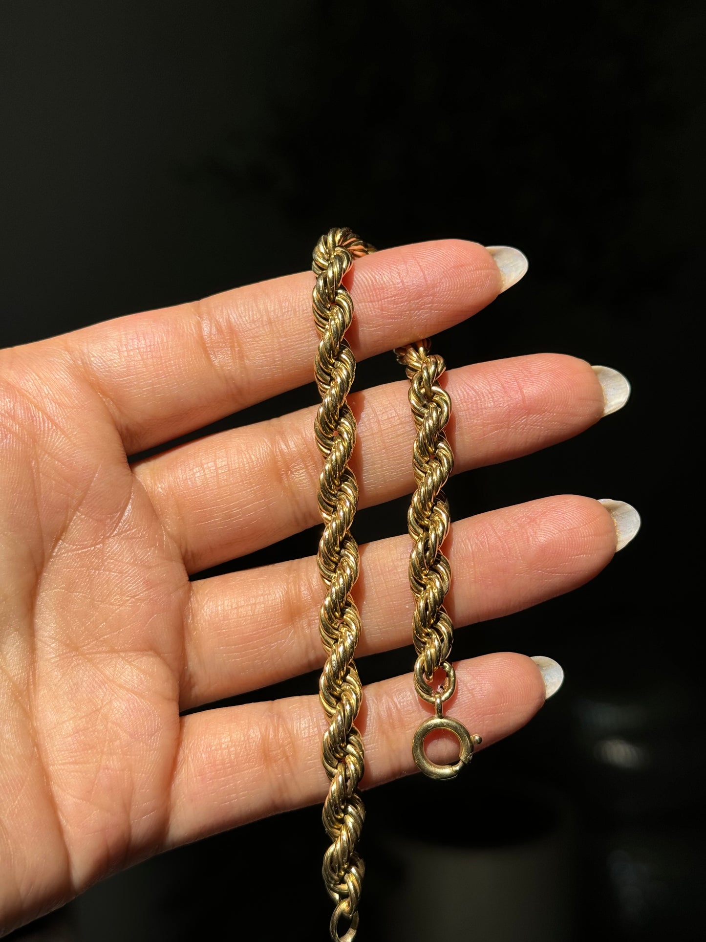 18k Rope link bracelet