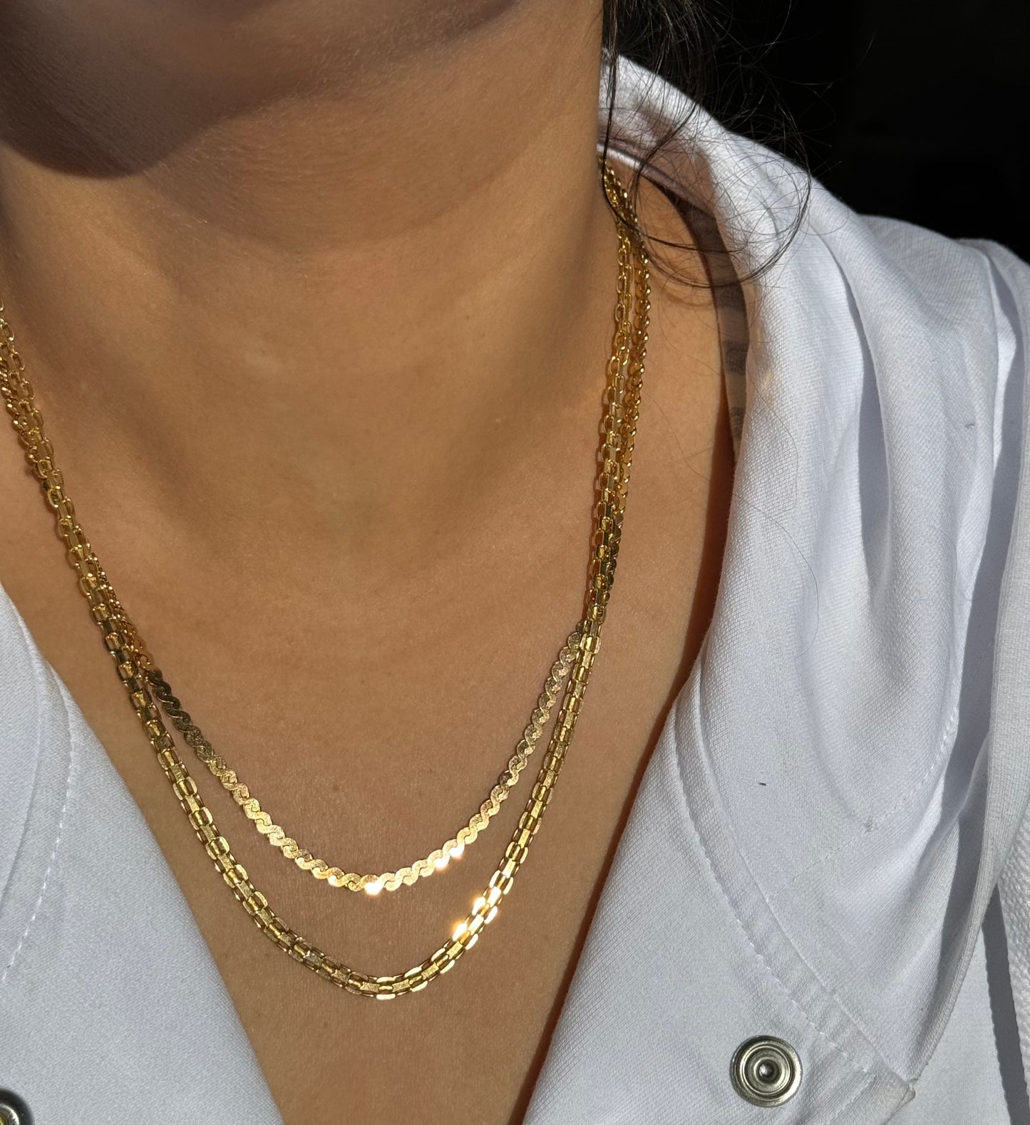 14k Italian Bismarck chain