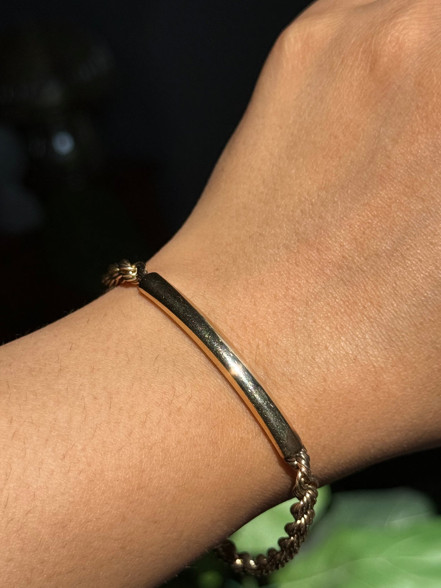 Vintage 14k ID bracelet