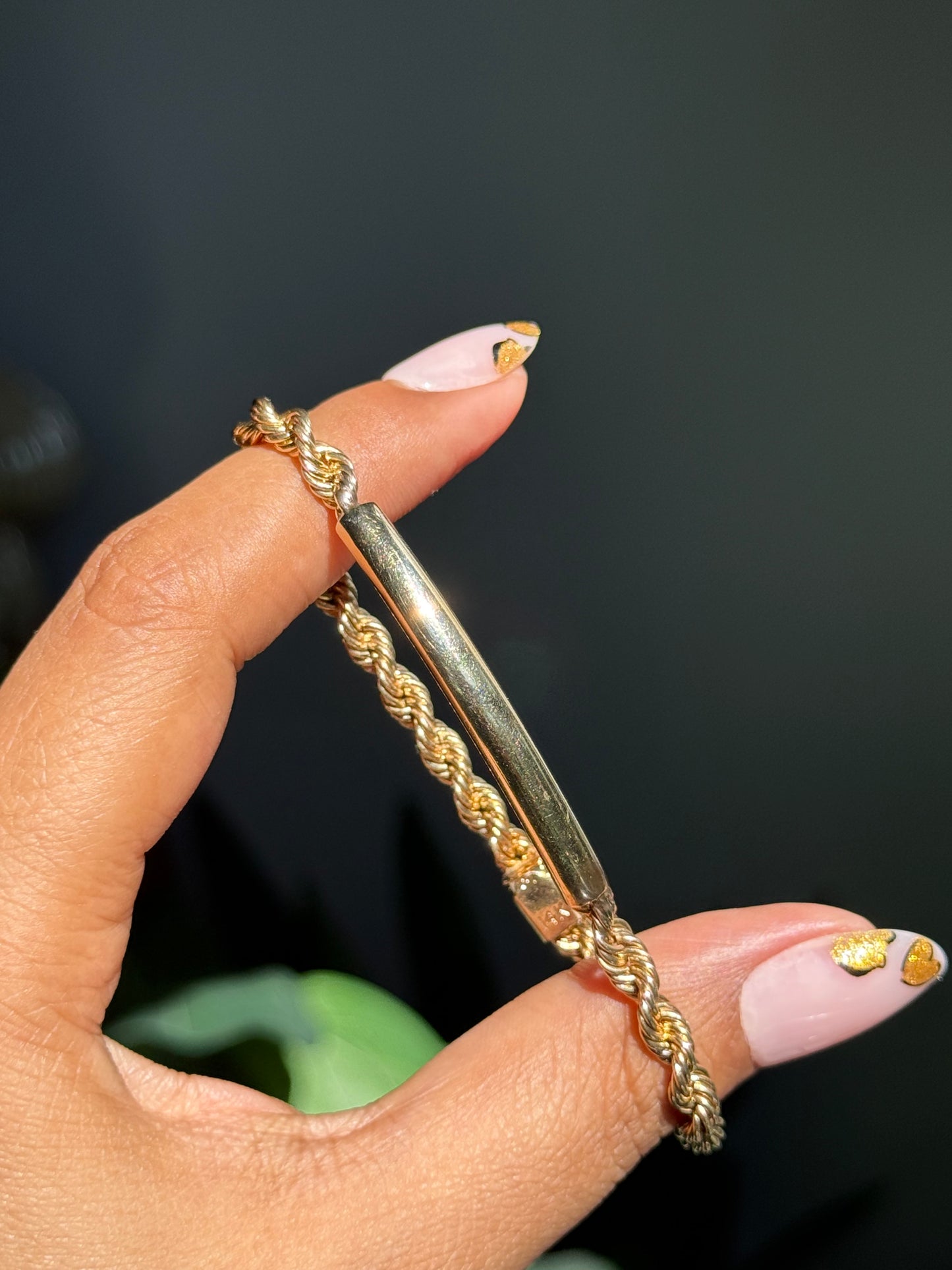 Vintage 14k ID bracelet