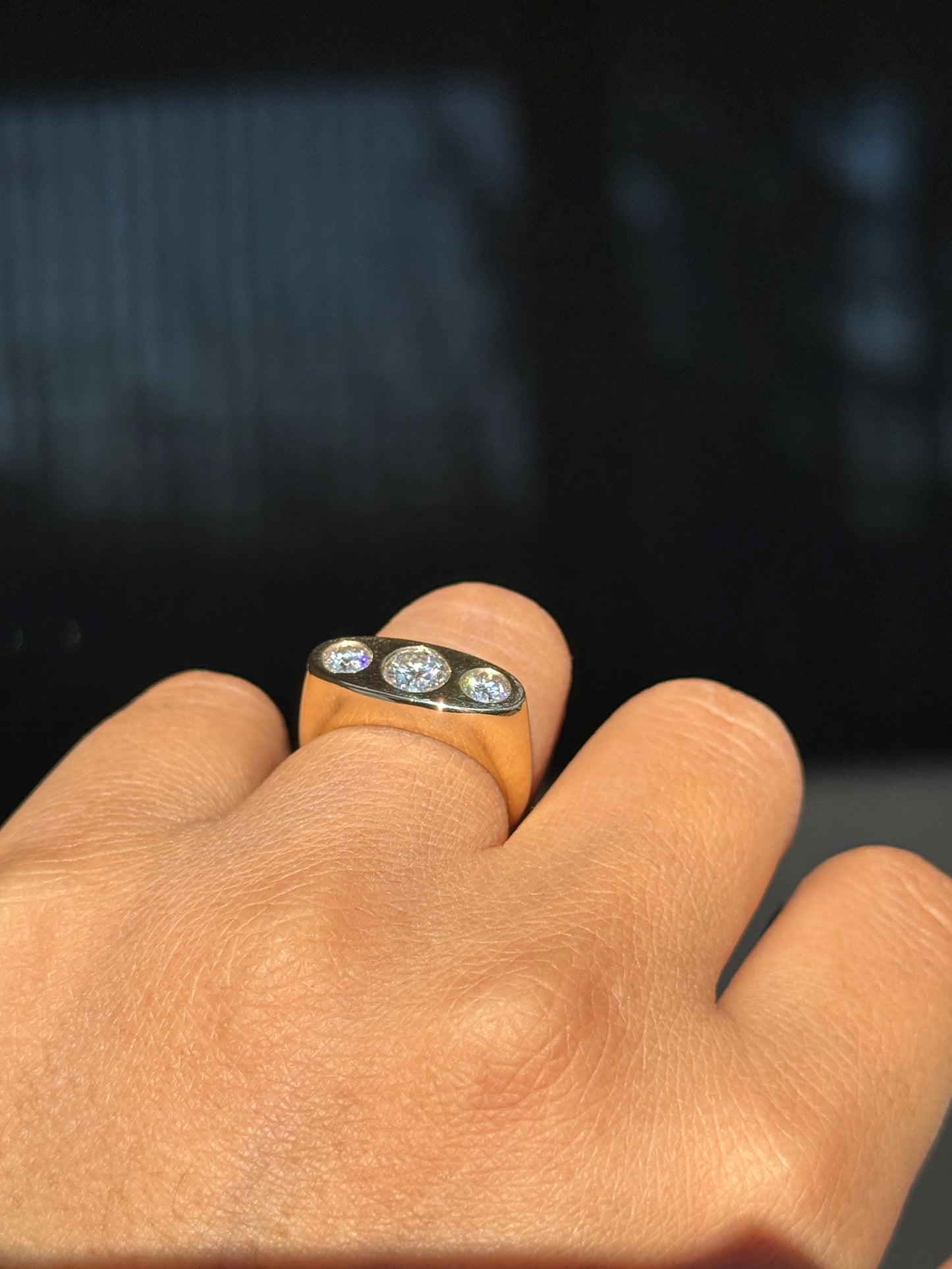 14k Kenz Triple Ring