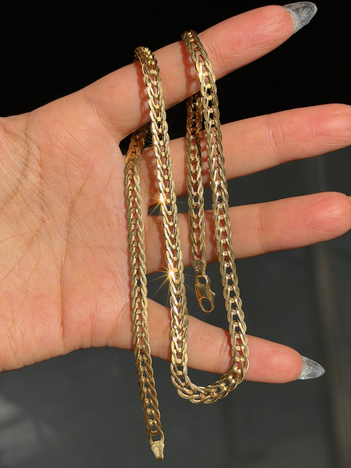 UnoAerre 14k braided chain