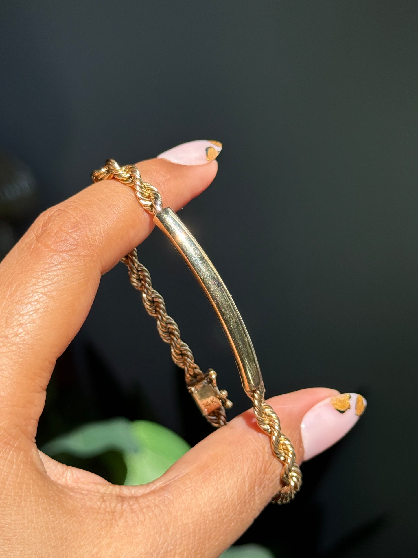 Vintage 14k ID bracelet