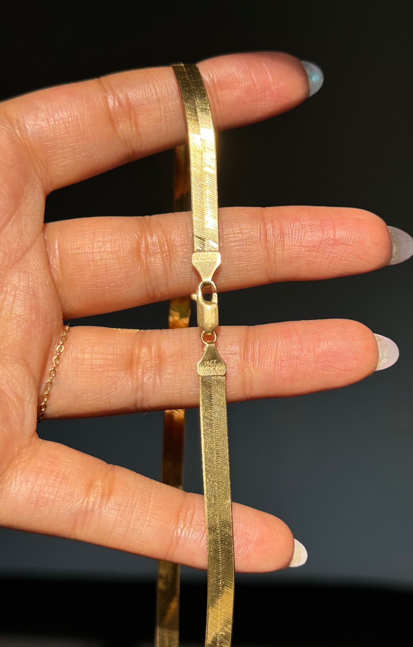 14k Herringbone chain
