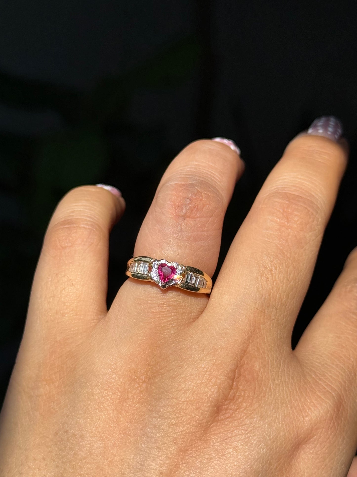 14k Rubies and diamonds Ring