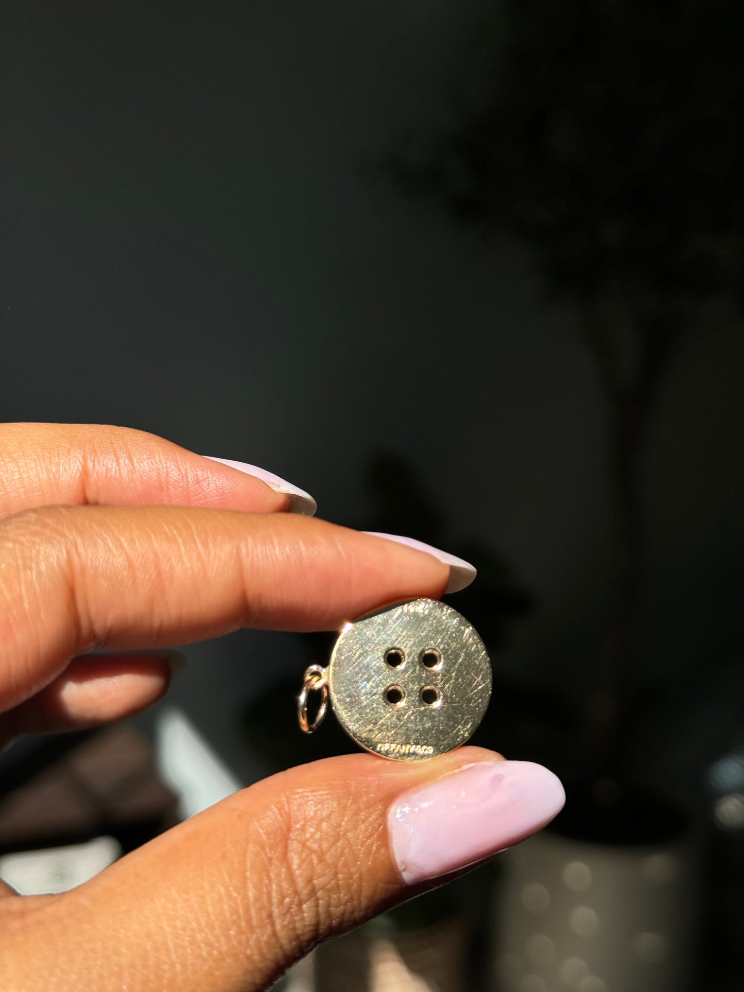 14k vintage Tiffany & Co Button