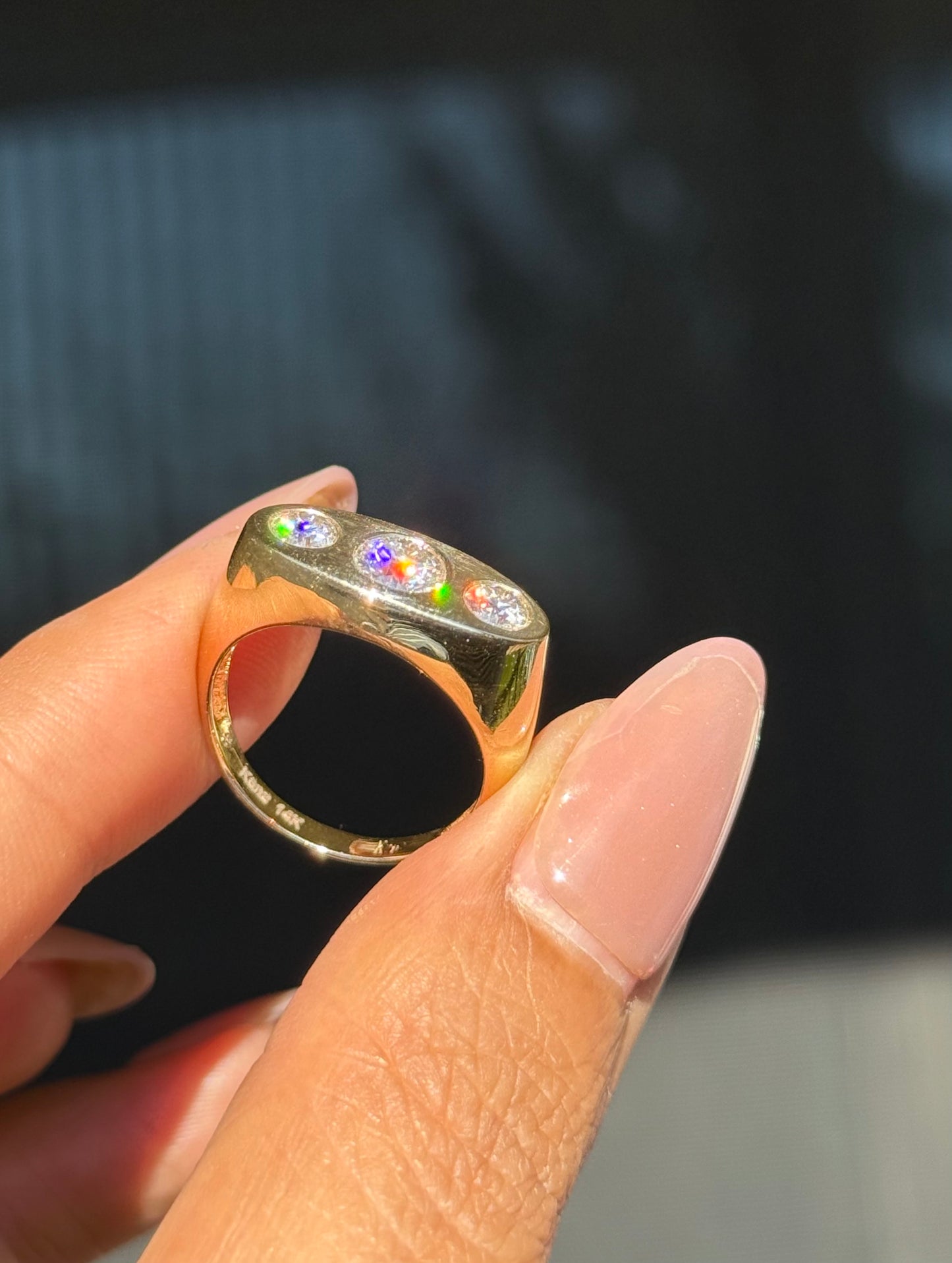 14k Kenz Triple Ring