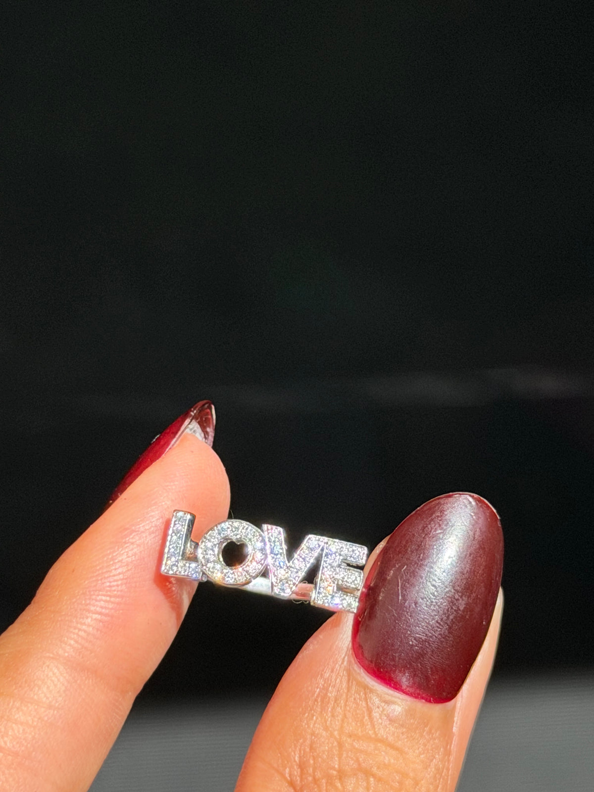 14k diamond LOVE ring