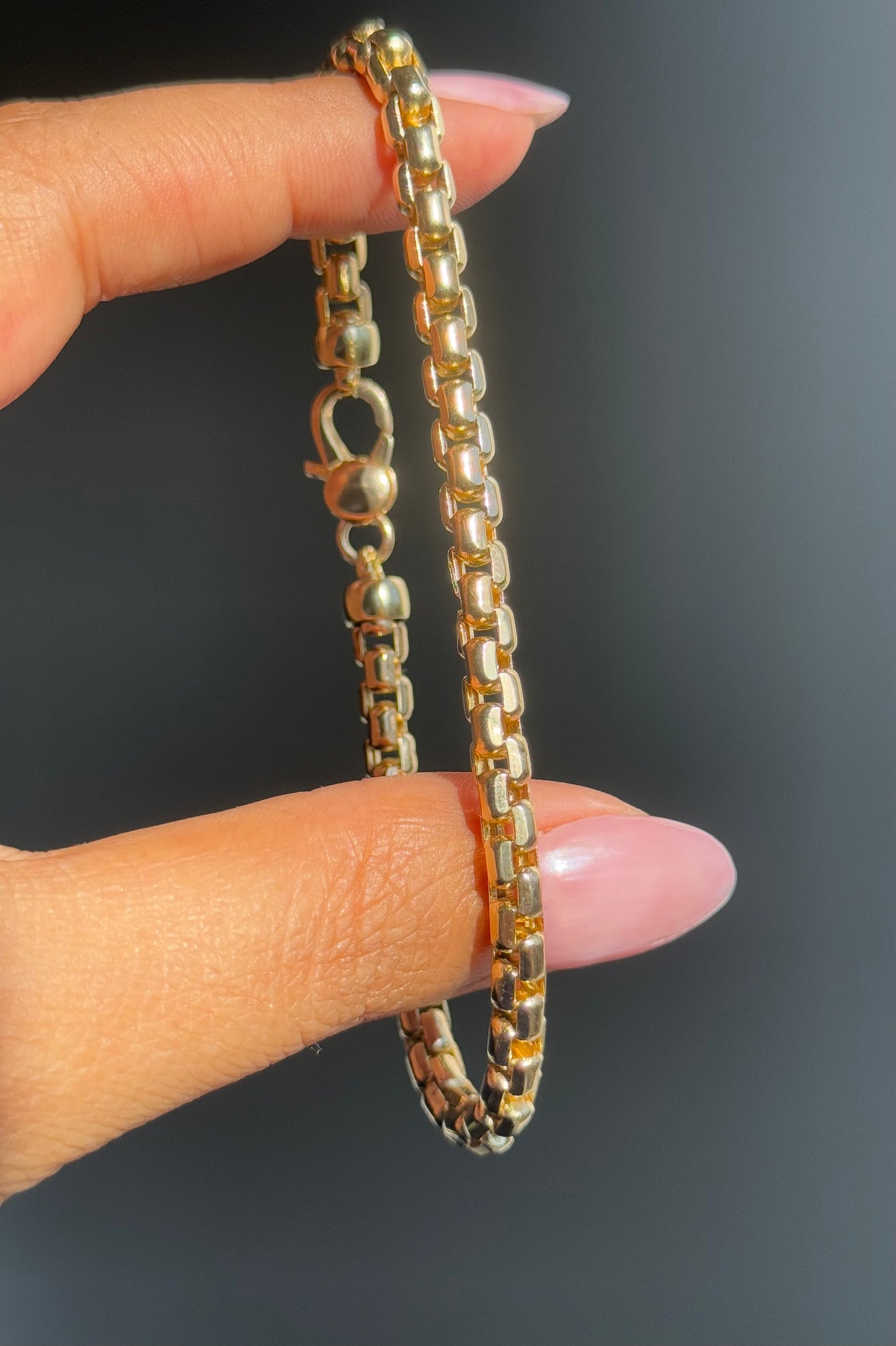 14k yellow gold Chunky Biker link bracelet