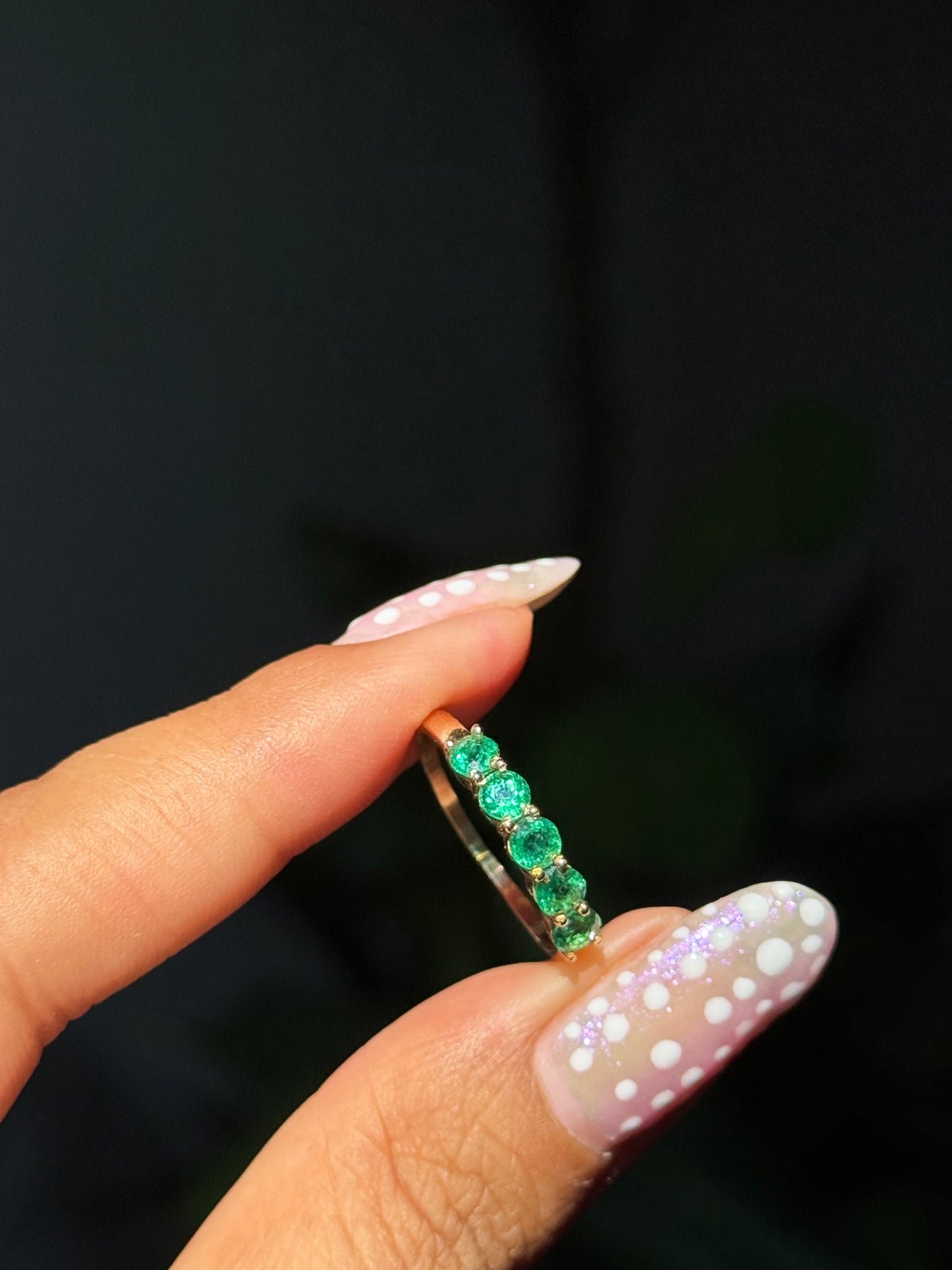 14k Emerald Band