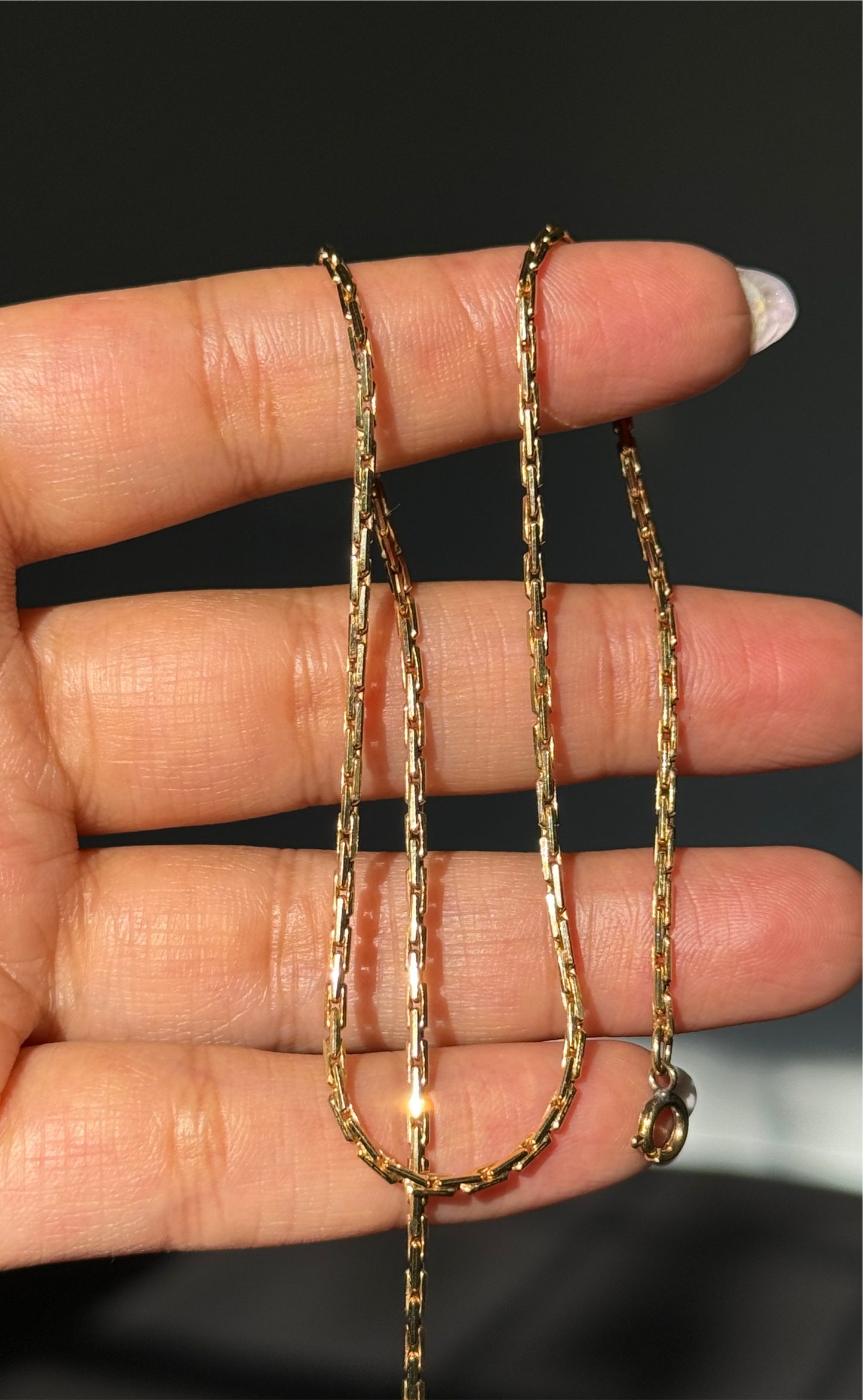14k Italian tight Biker chain