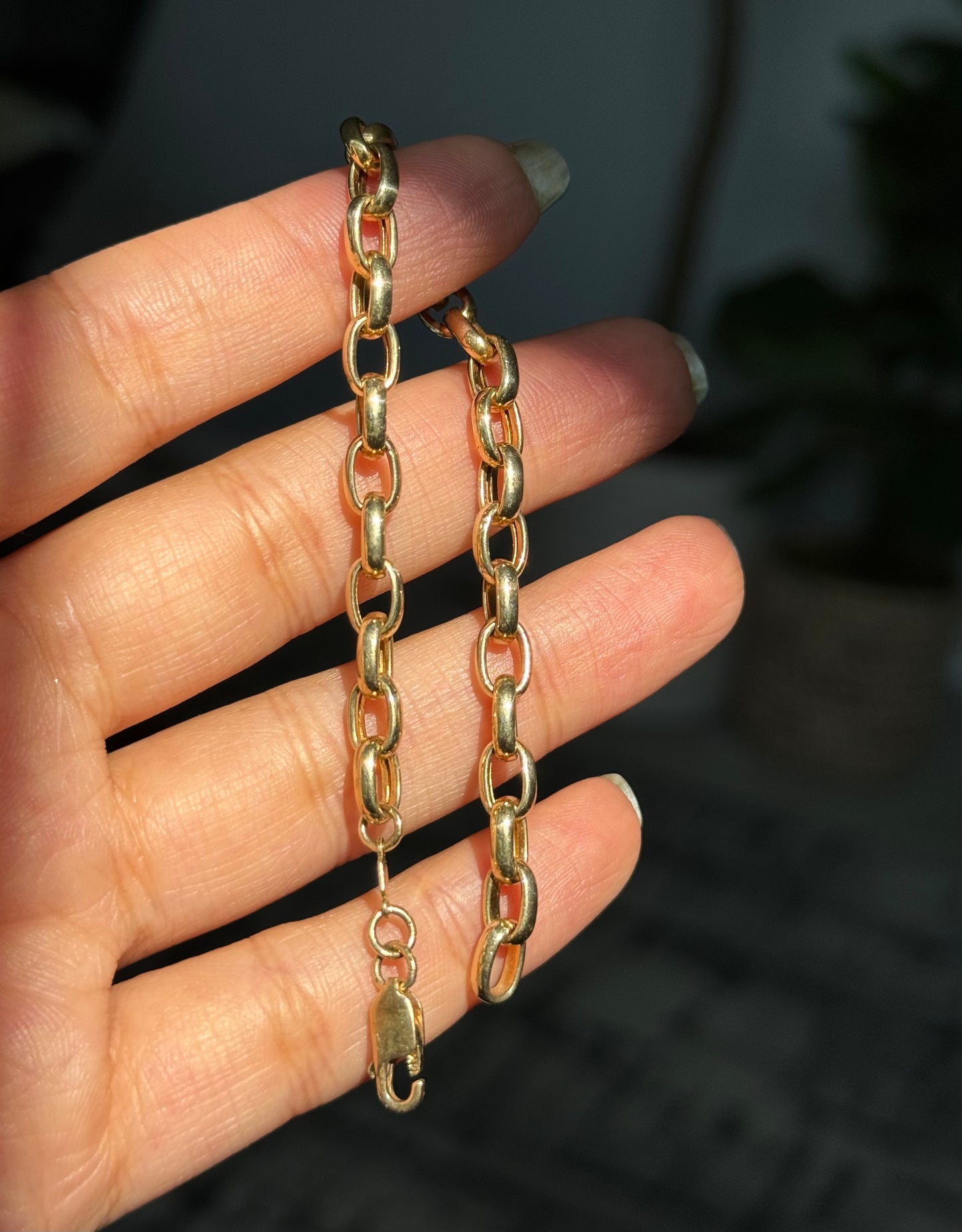 Two payment for melly 14k oval rolo link bracelet