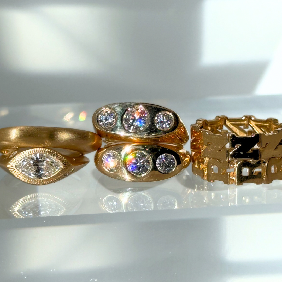 14k Kenz Triple Ring