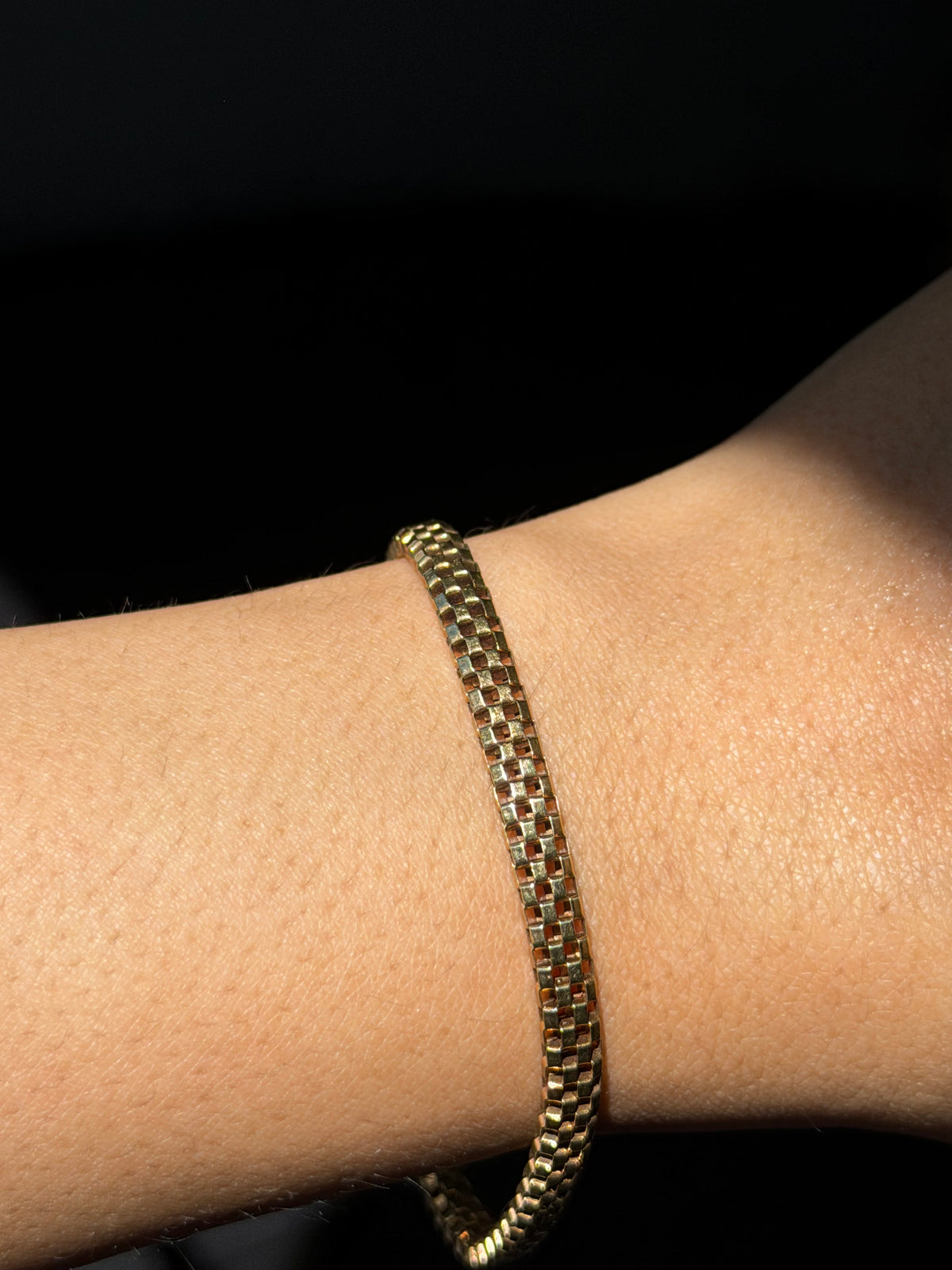 Vintage 14k snake bracelet