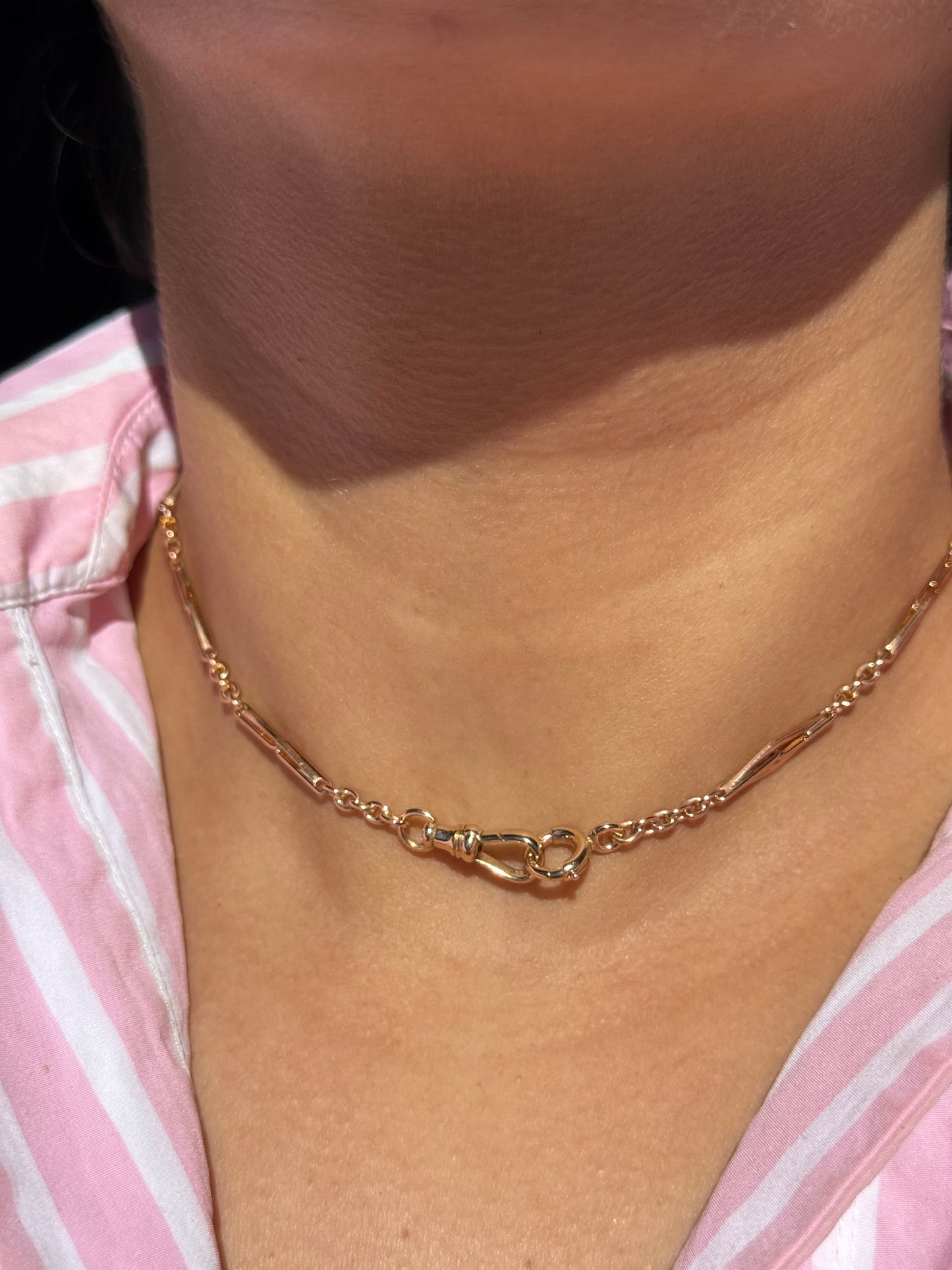 14k fancy link Watch chain