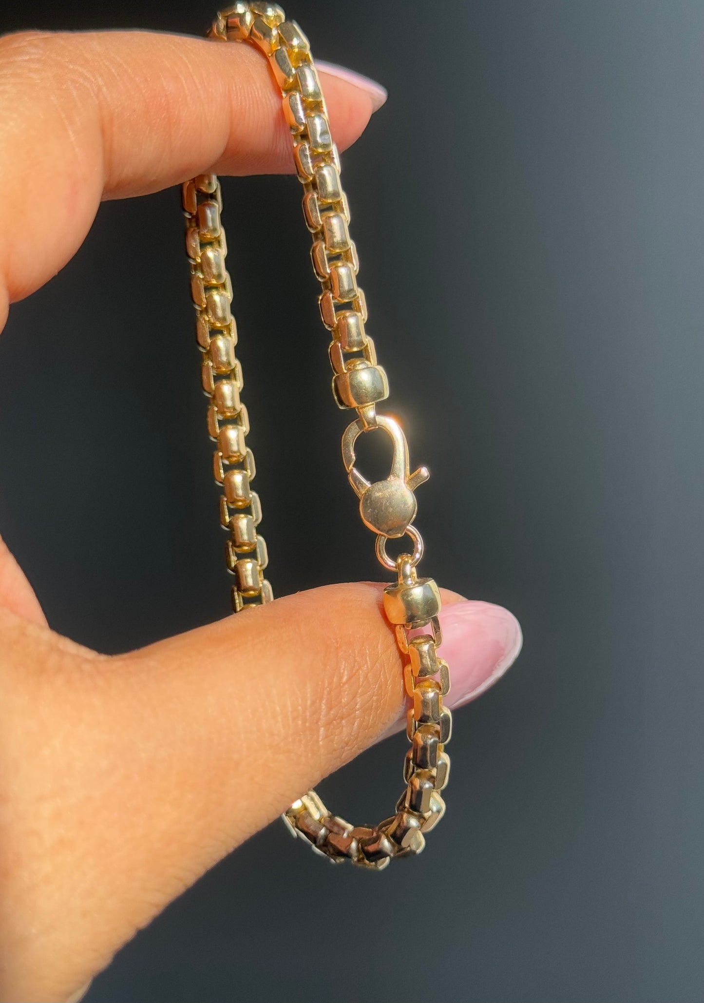 14k yellow gold Chunky Biker link bracelet