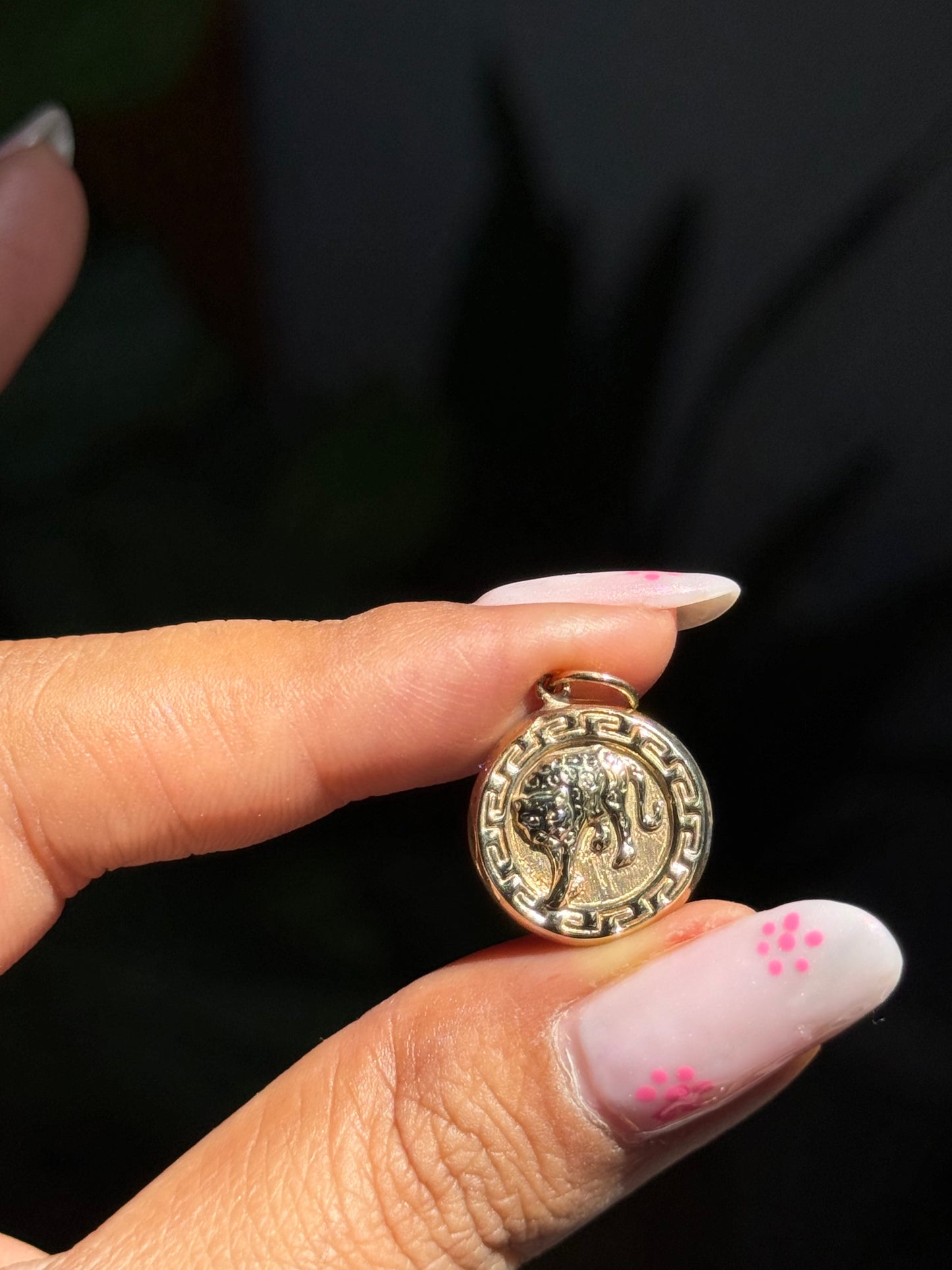 vintage 14k Italian Panther charm