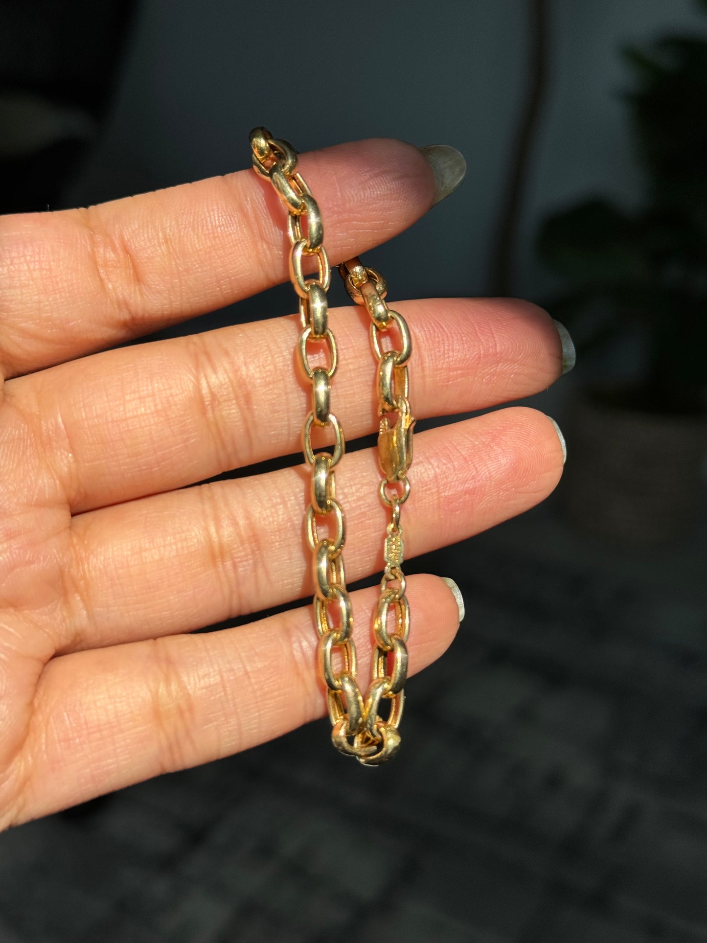Two payment for melly 14k oval rolo link bracelet
