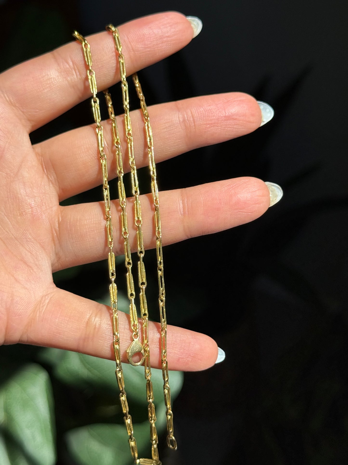 18k buttery barleycorn chain
