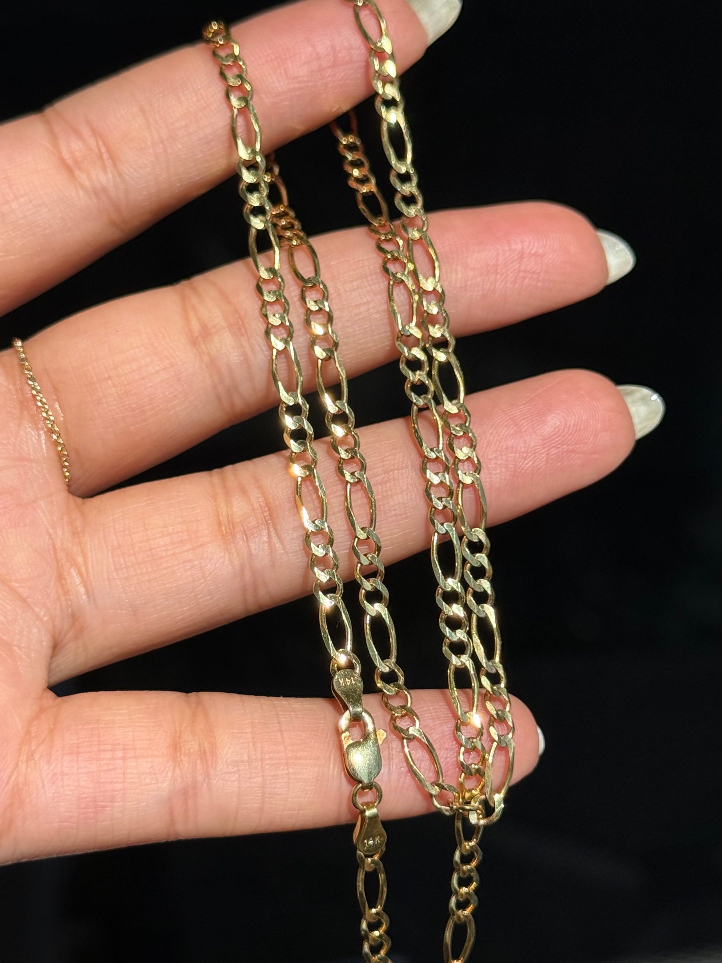 14k Classic Figaro chain