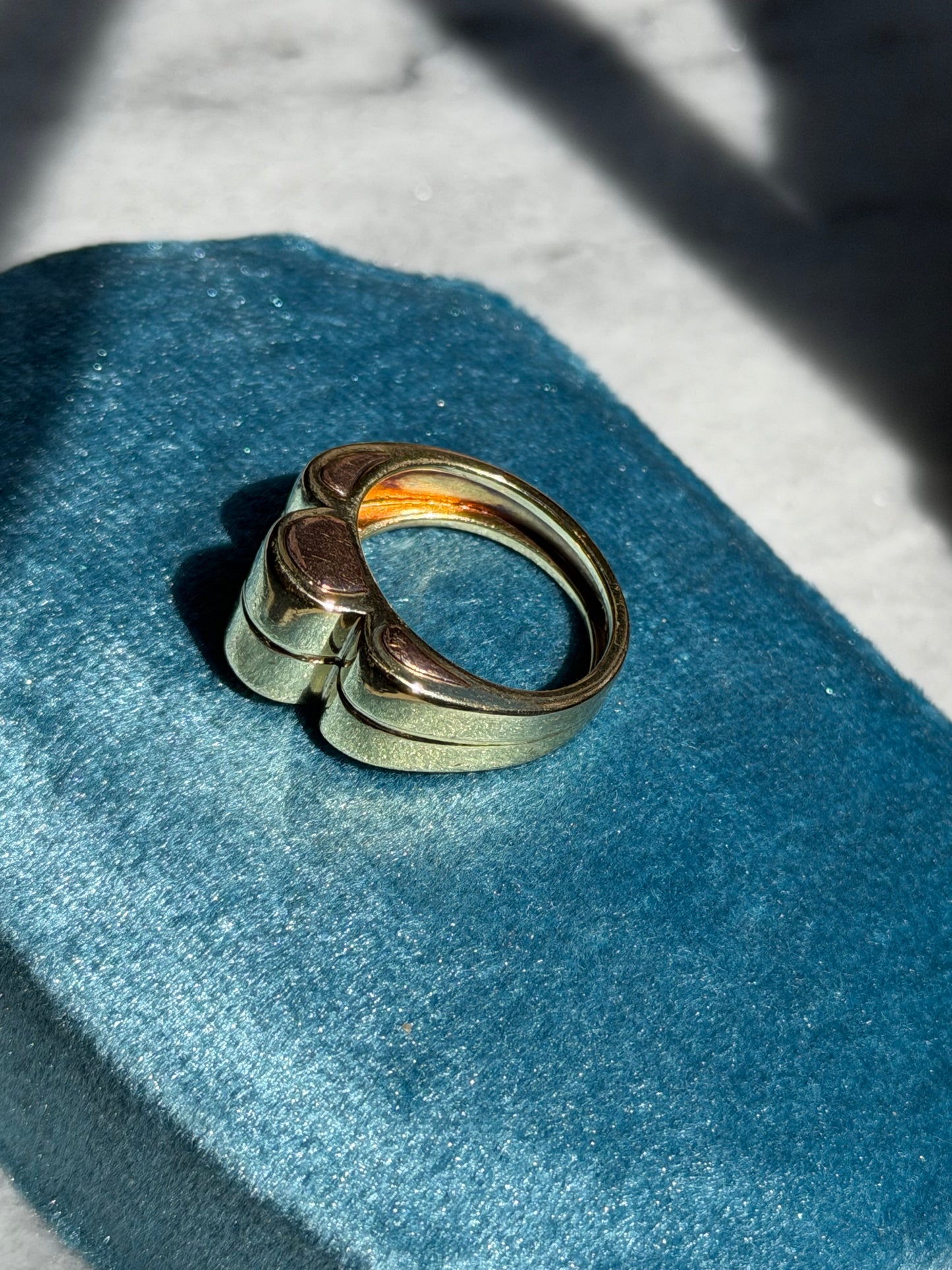 14k Chunky Scalloped Ring