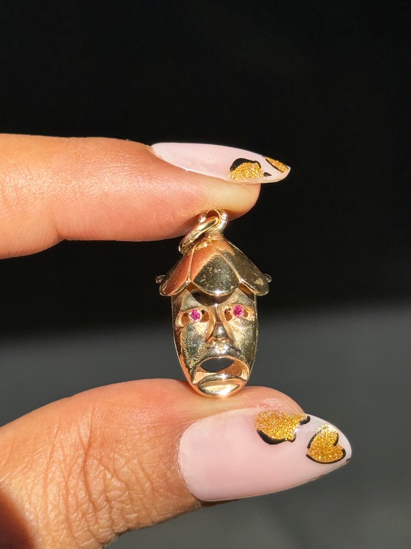 Vintage 14k Theater Mask