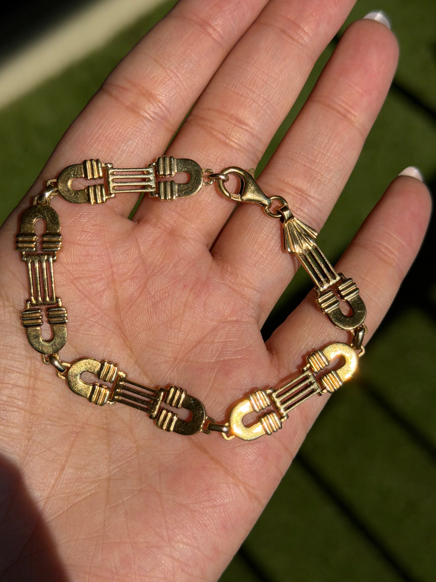 14k equestrian Bracelet