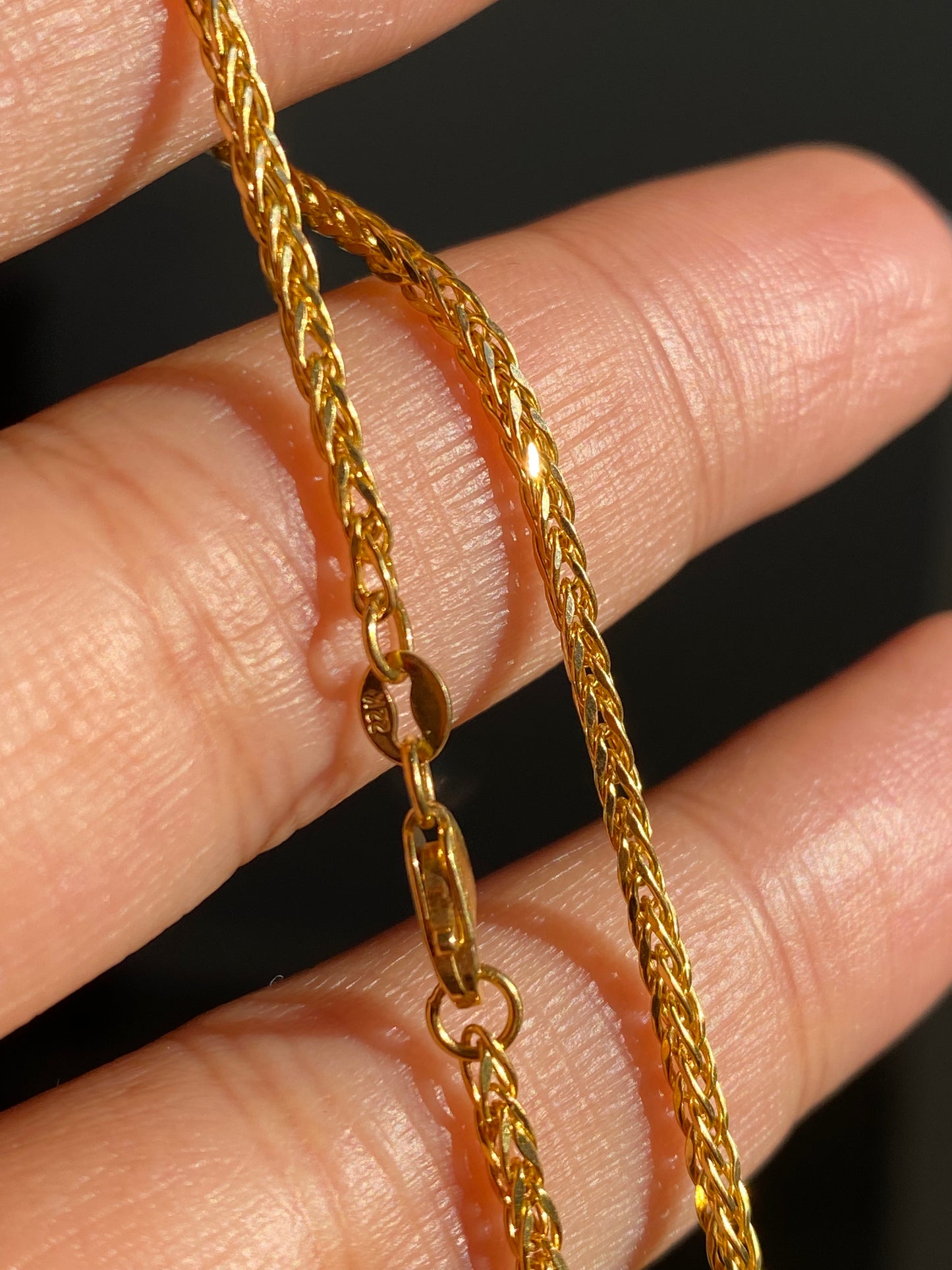 22k foxtail chain