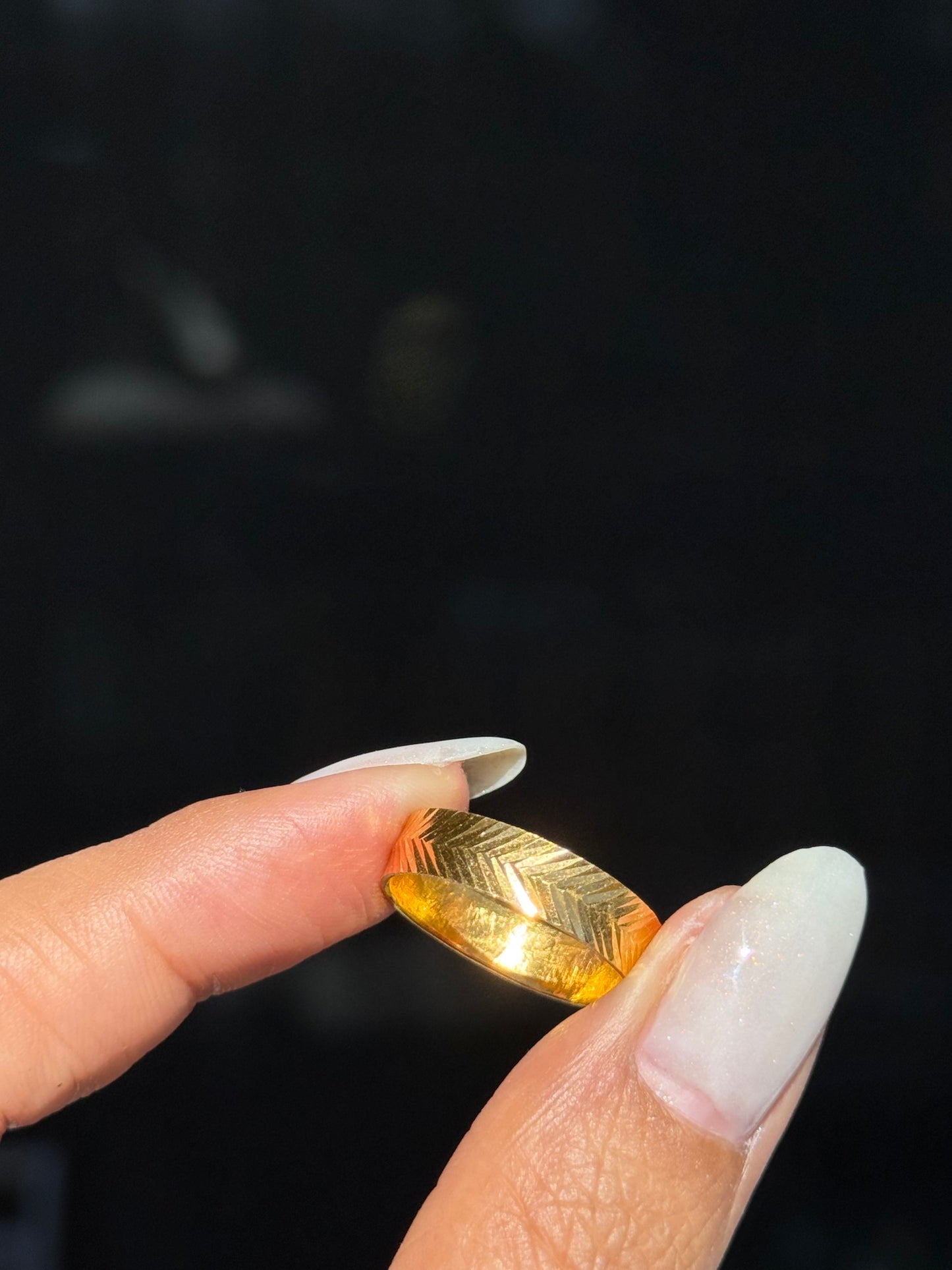 22k solid Chevron Eternity diamond cut band