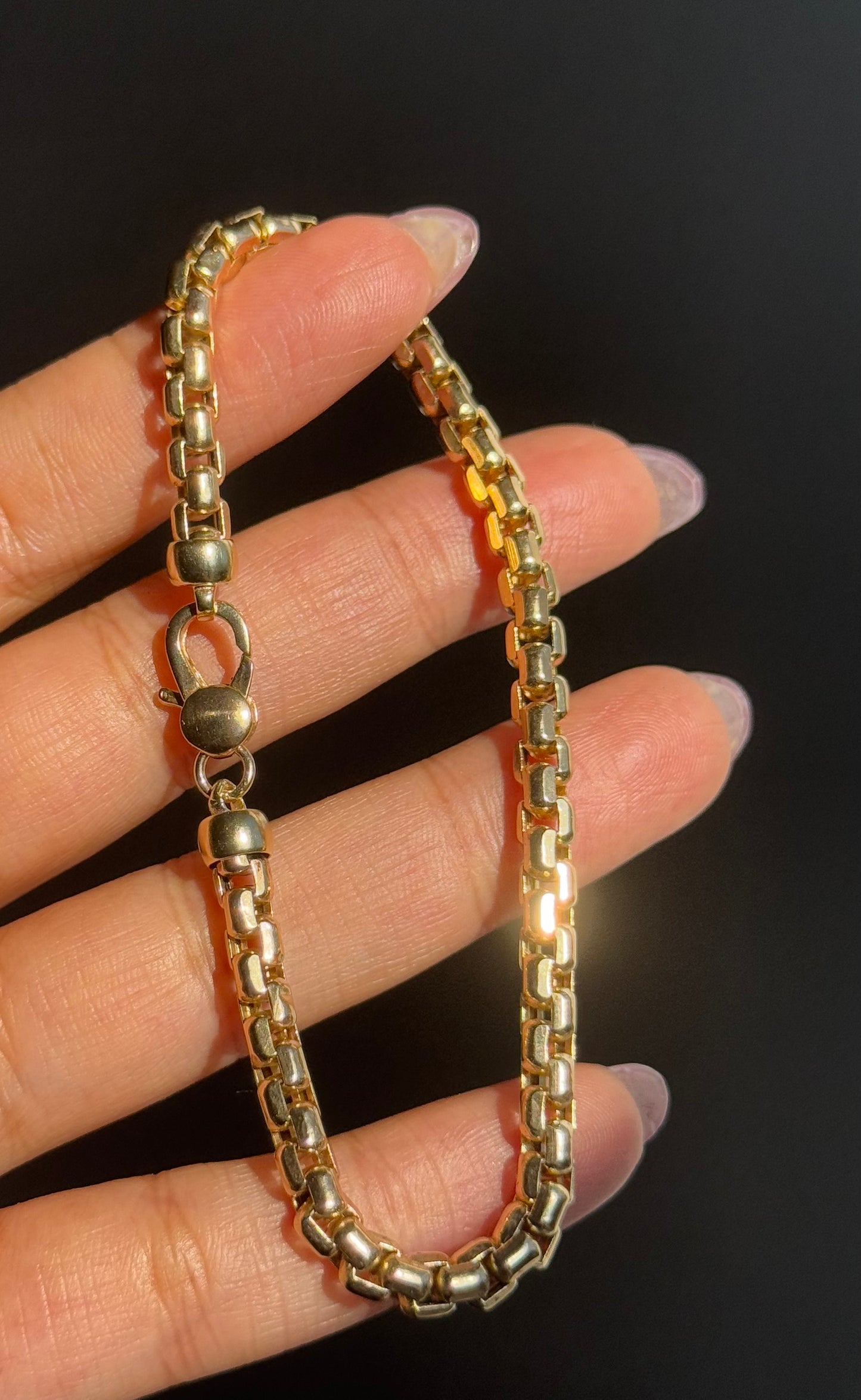 14k yellow gold Chunky Biker link bracelet