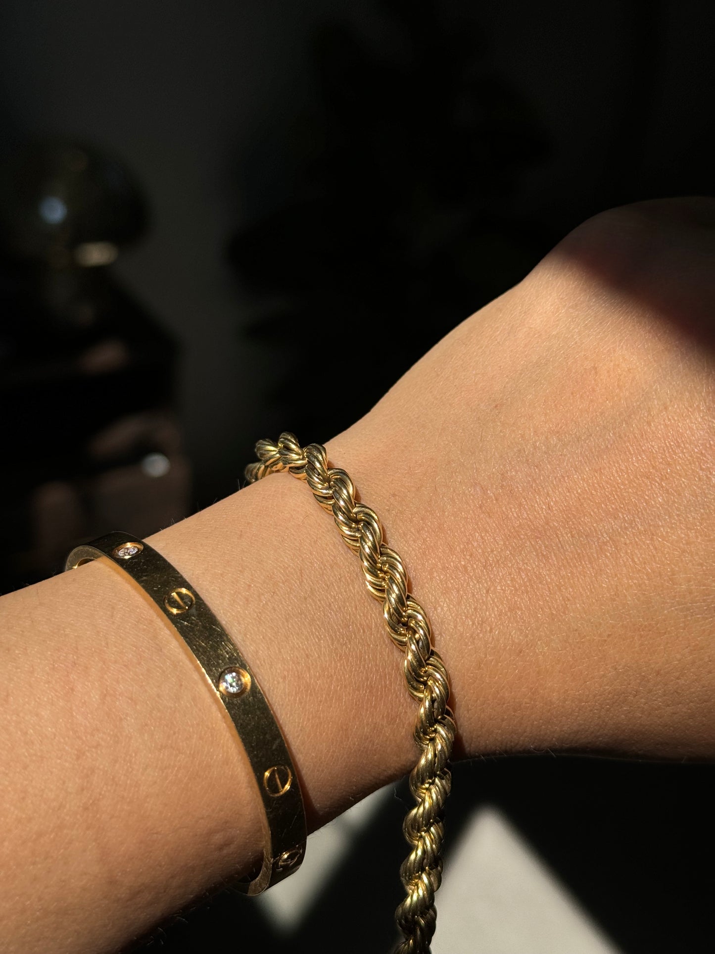 18k Rope link bracelet