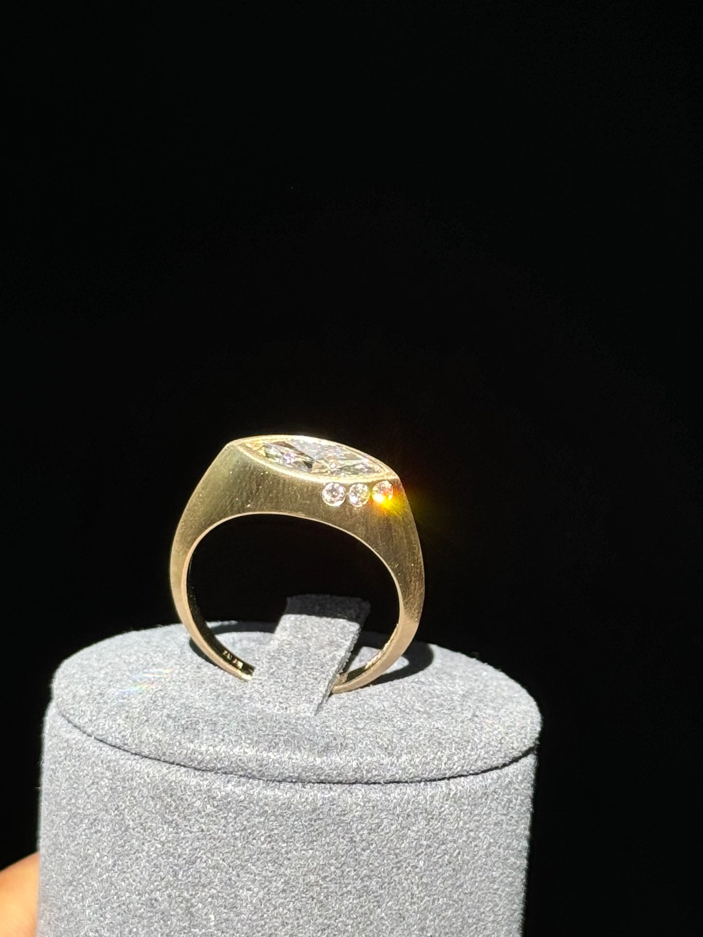 Horus 14k Marquise Diamond Ring