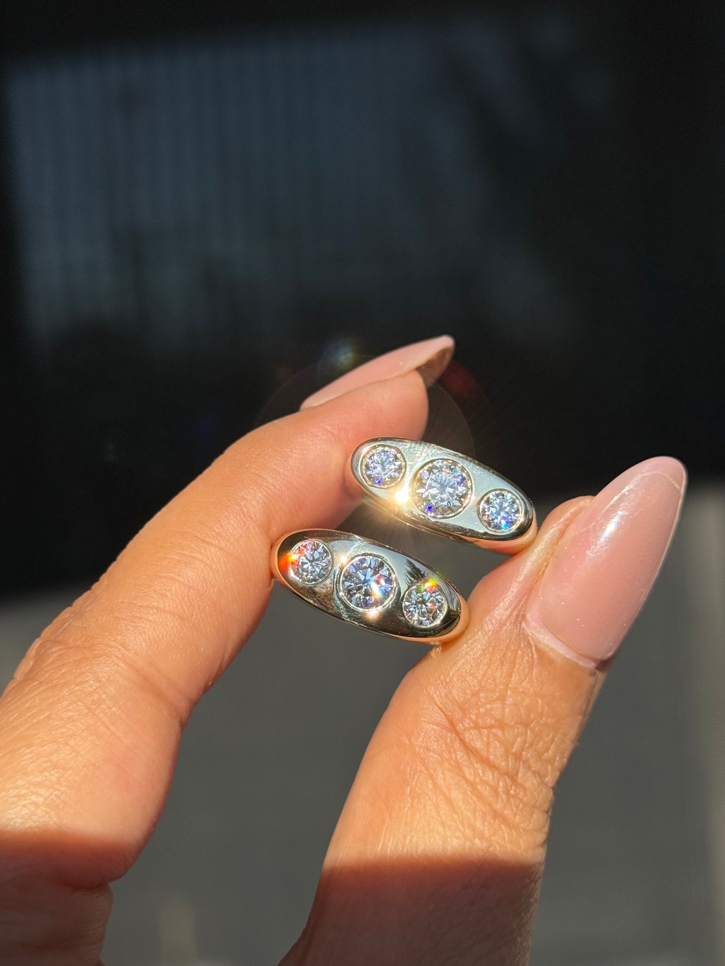 14k Kenz Triple Ring