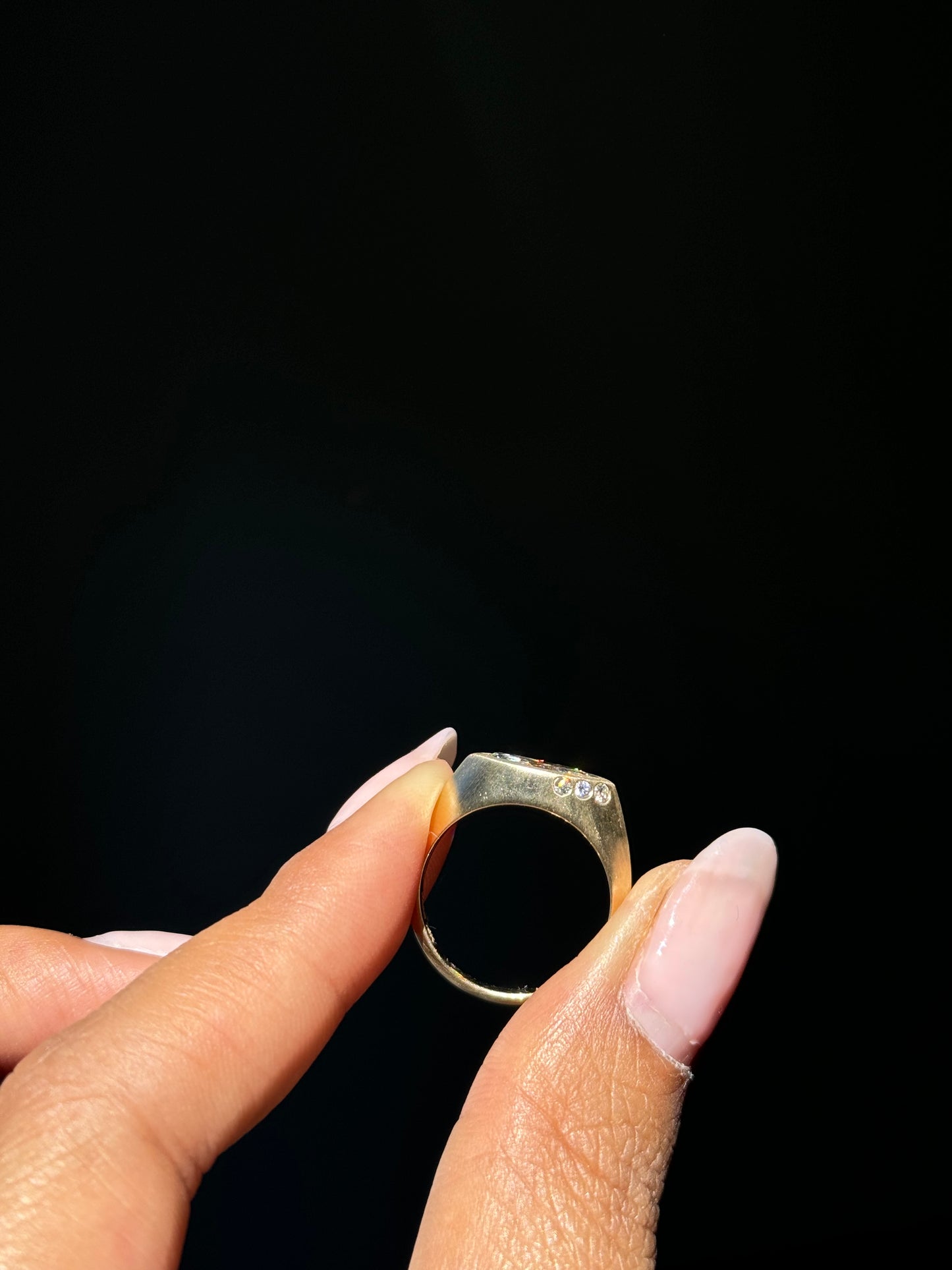 Horus 14k Marquise Diamond Ring