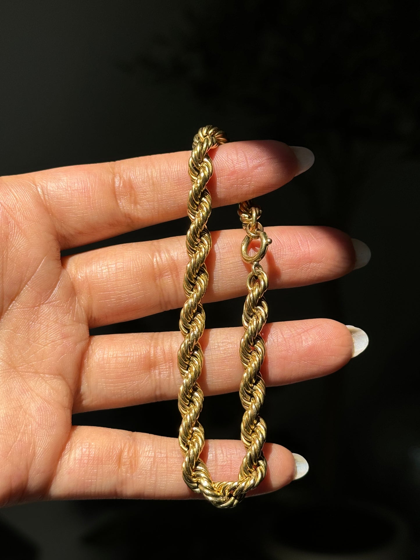 18k Rope link bracelet
