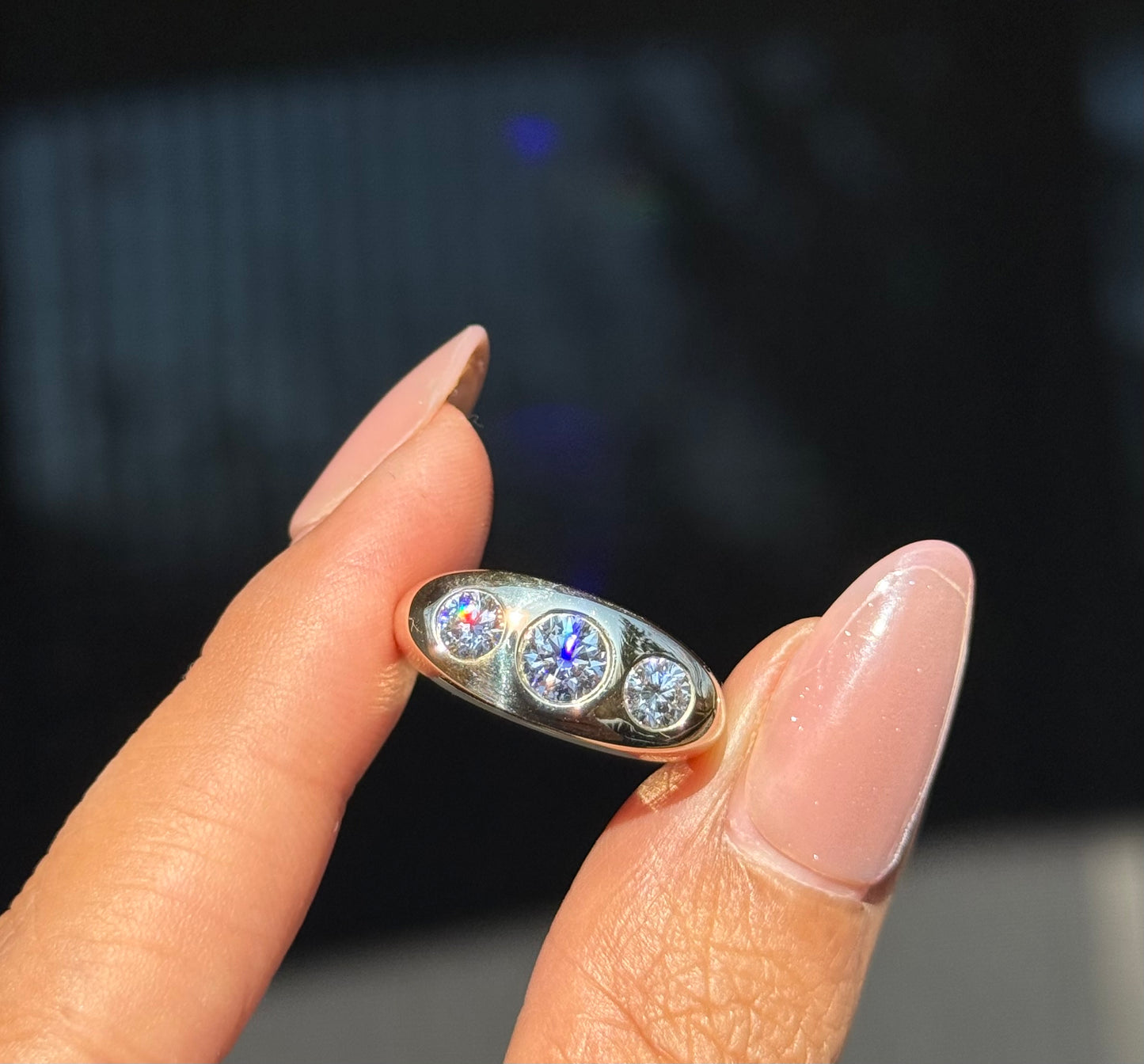14k Kenz Triple Ring