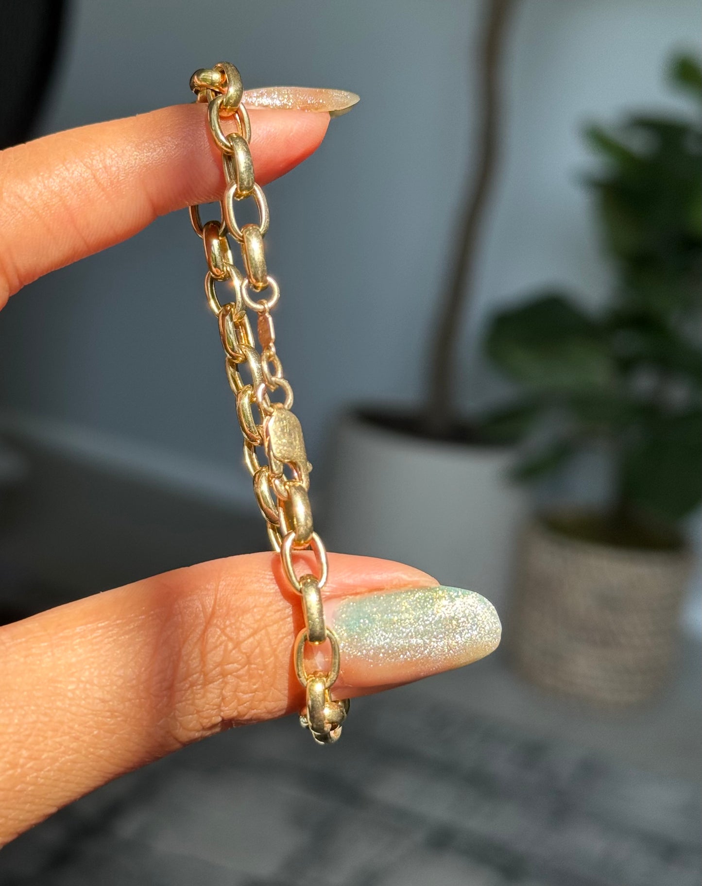 Two payment for melly 14k oval rolo link bracelet