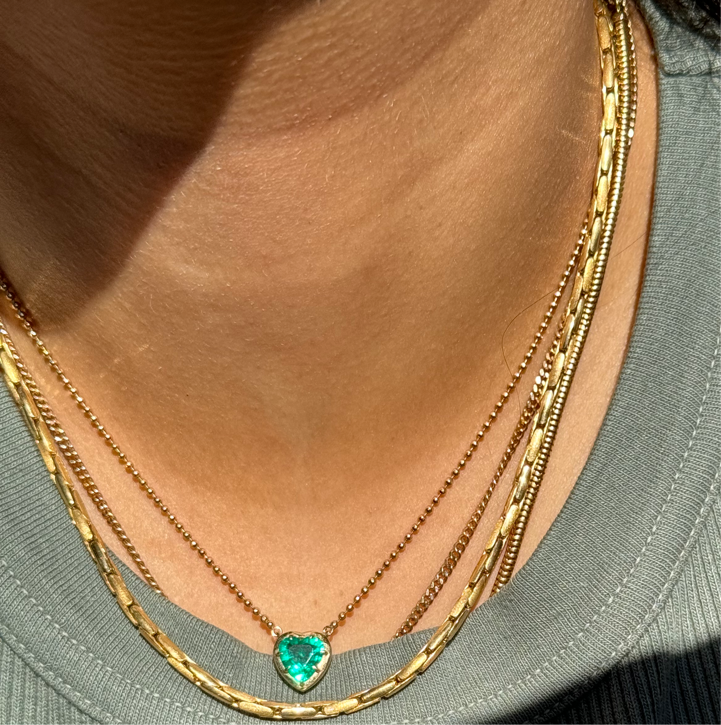 Emerald Glowy Charm