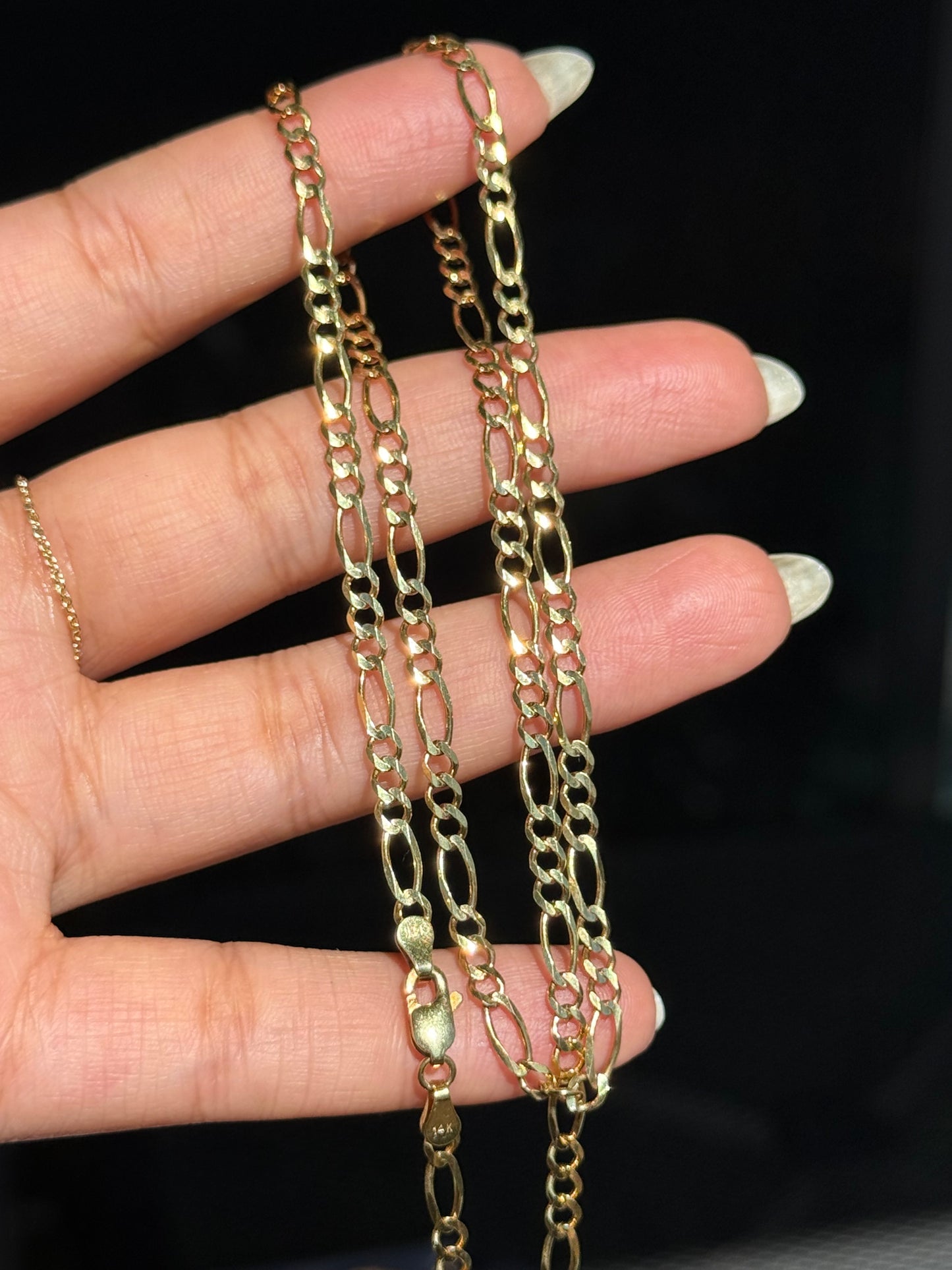 14k Classic Figaro chain